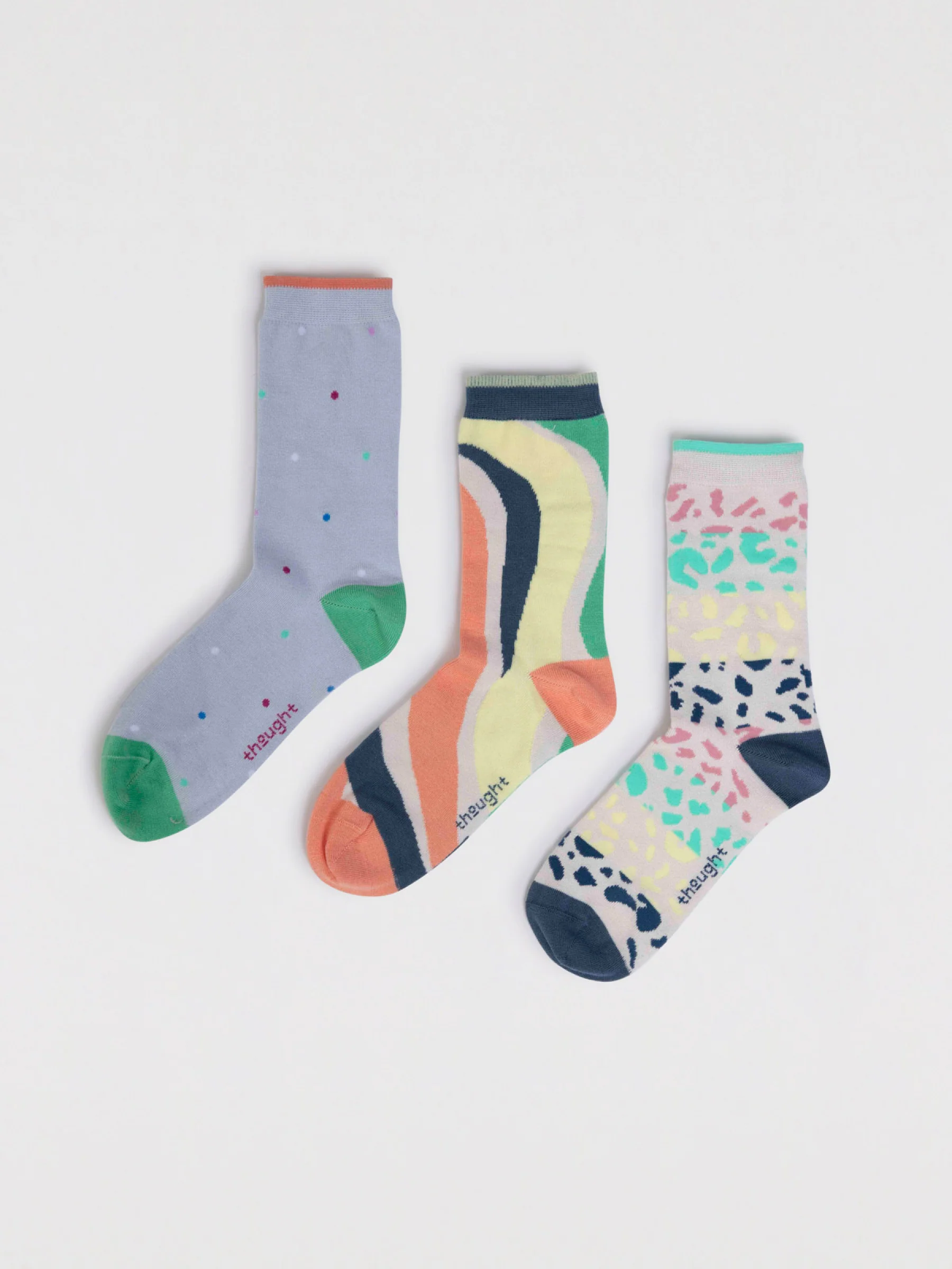 Alba Bamboo Abstract Pack Of Socks - Multi - Flockneti