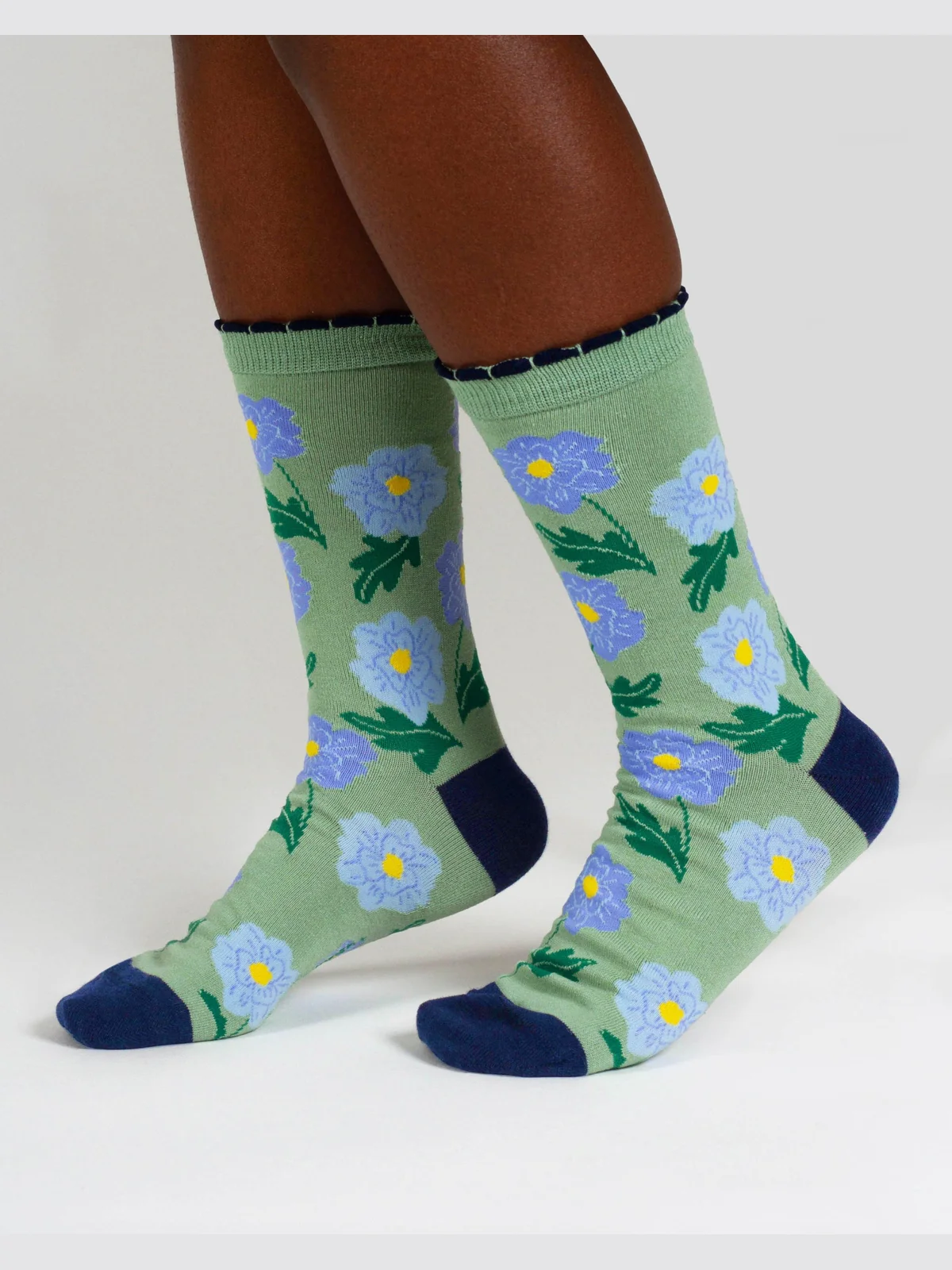 Womens November Birth Flower Sock - Chrysanthemum - Flockneti
