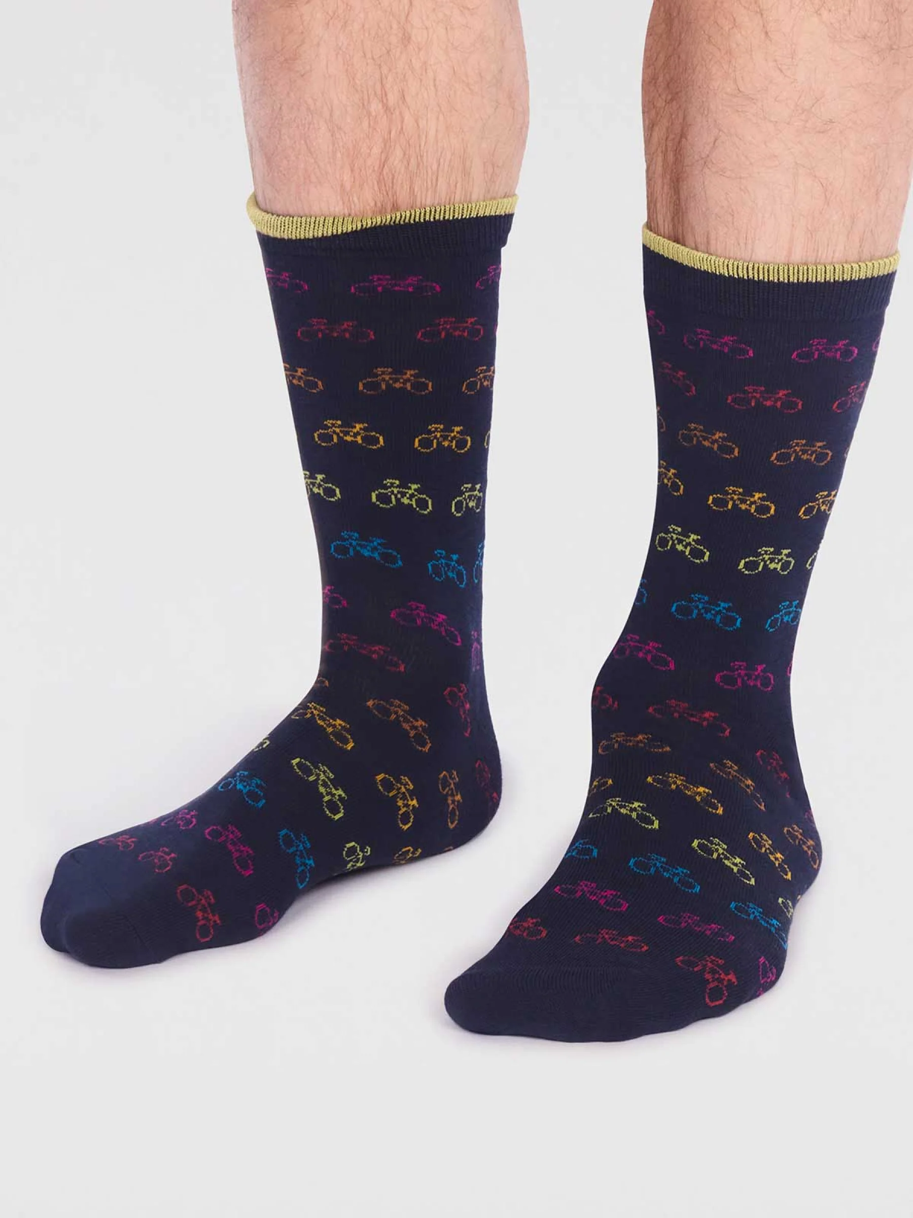 Brandon Bamboo Bike Pack Of Socks - Multi - Flockneti