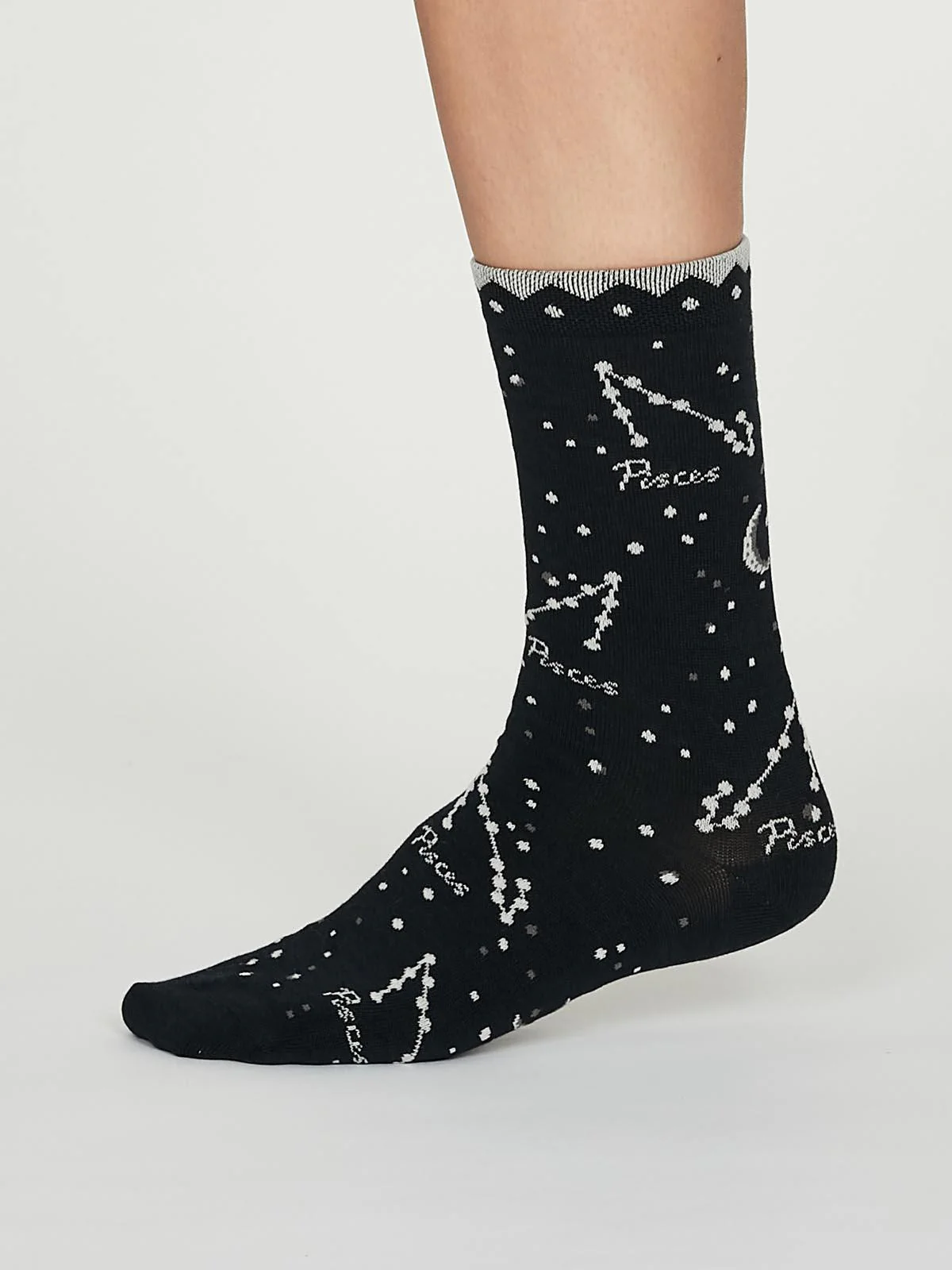 Pisces Zodiac Bamboo Organic Cotton Horoscope Star Sign Socks - Flockneti