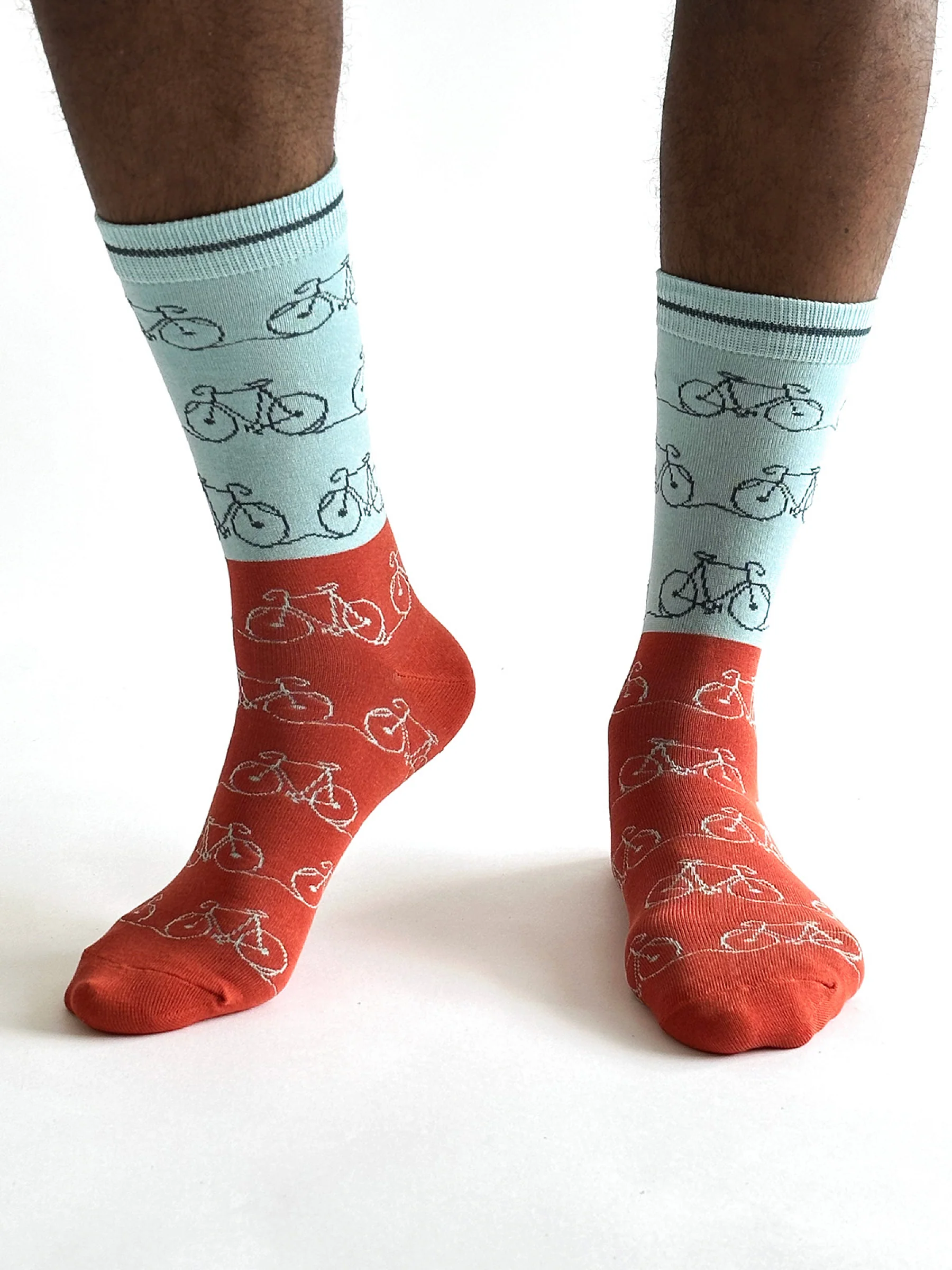 Riam Bike Bamboo Socks - Light Blue - Flockneti