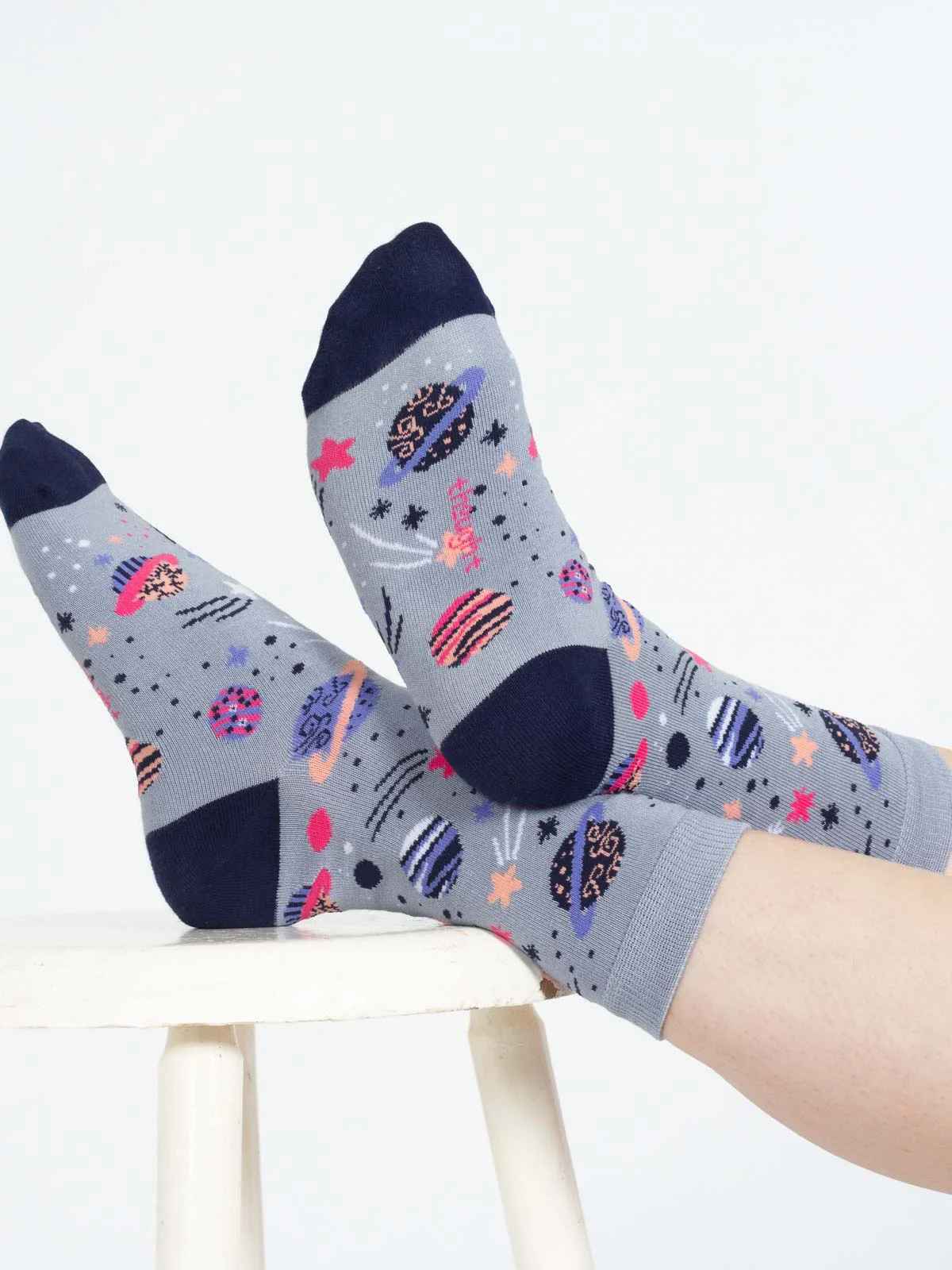 The Milkyway Bamboo Socks - Blue Multi - Flockneti