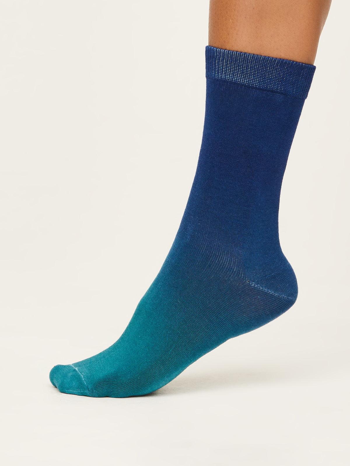 Dip Dye Socks - Twilight Blue - Flockneti