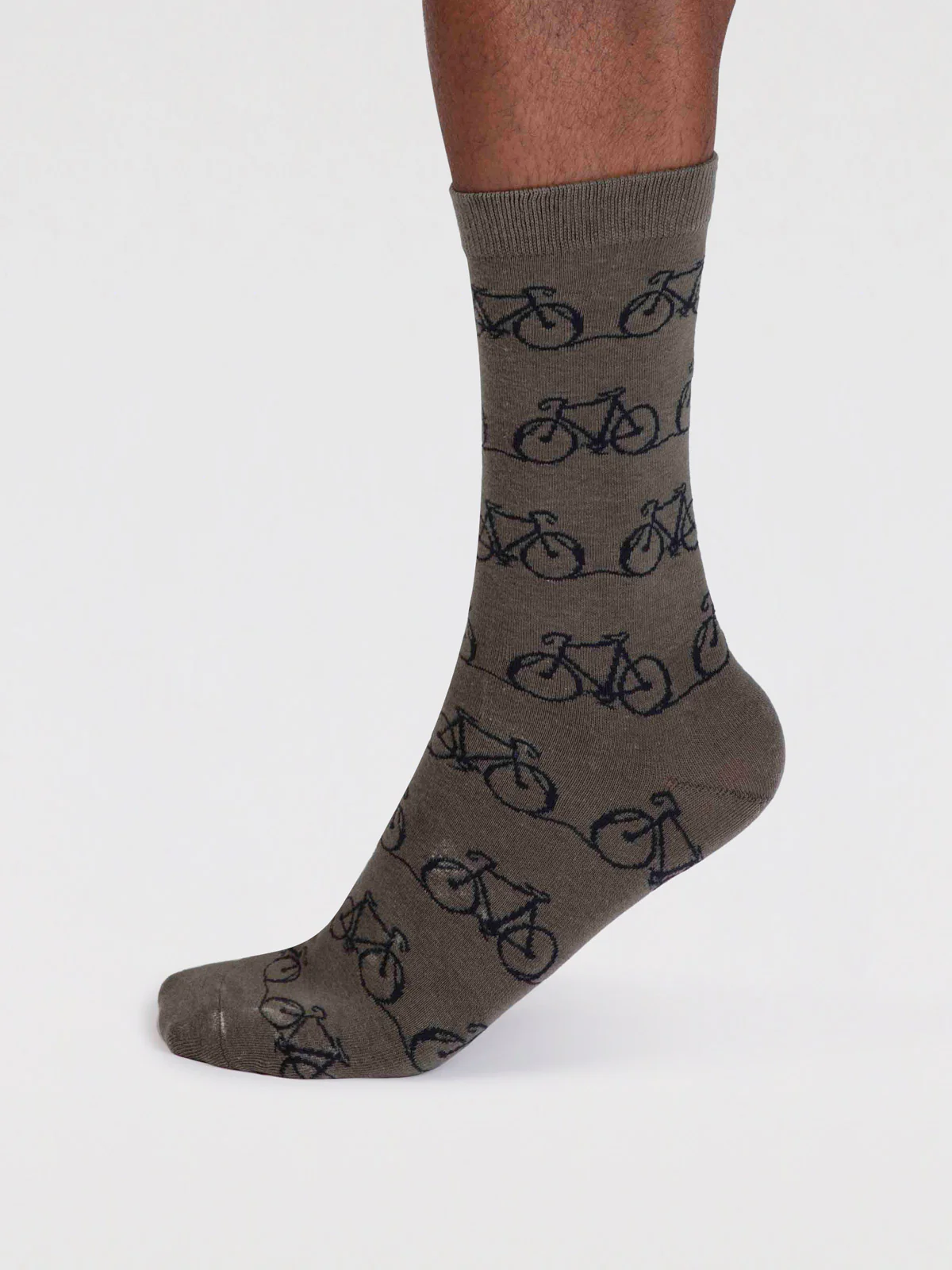 Bennie Organic Cotton Bike Socks - Cargo Green - Flockneti