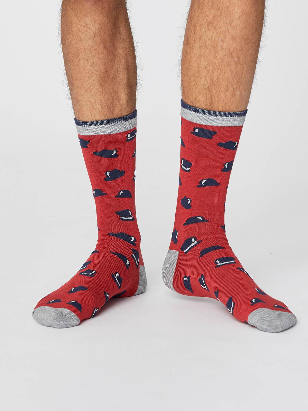 Gentlemen Socks - Hibiscus Red - Flockneti