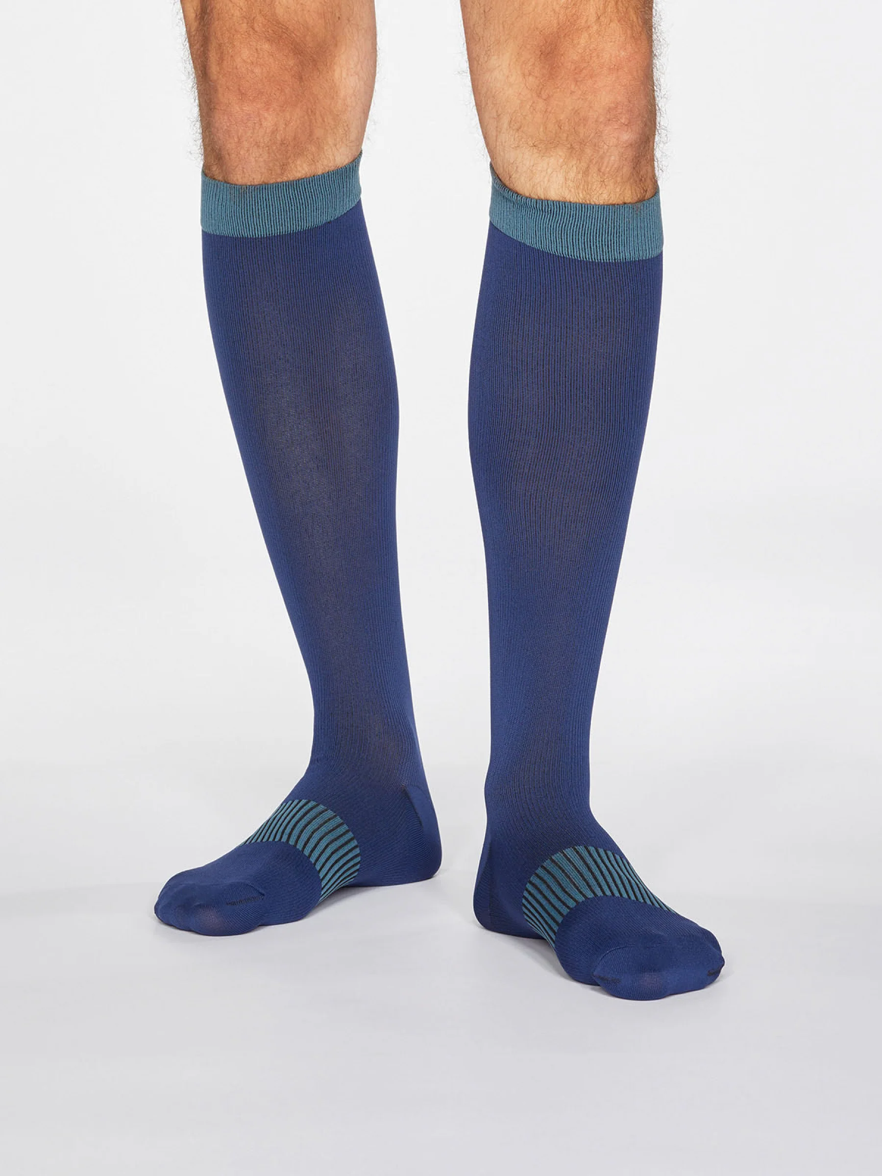 Declan Flight Socks - Denim Blue - Flockneti
