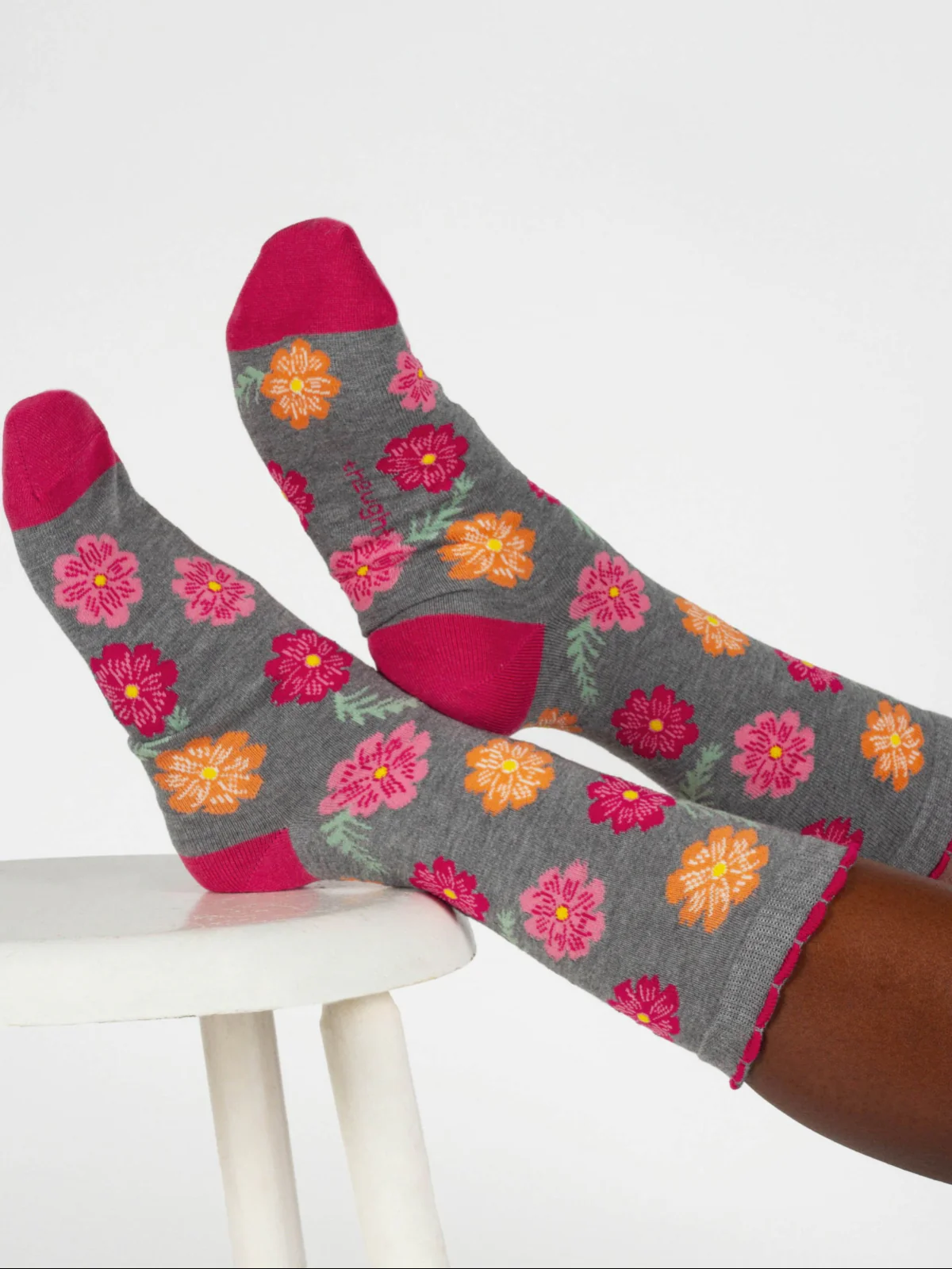 Womens October Birth Flower Sock - Cosmos - Flockneti