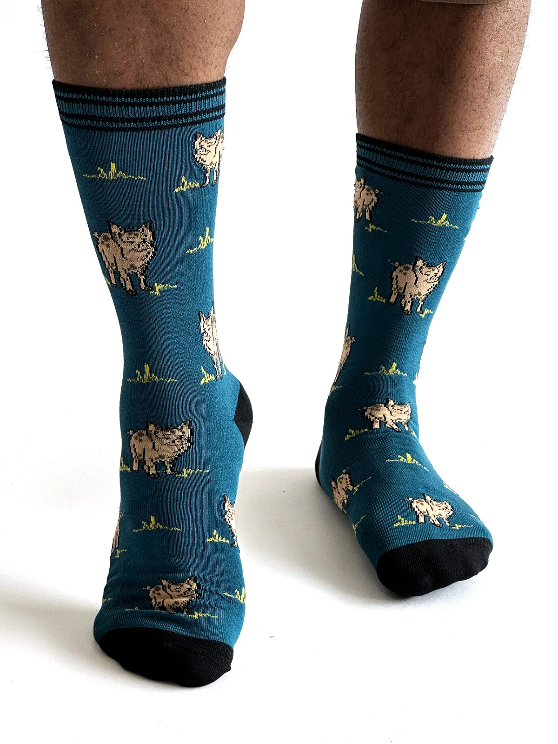 Willem Pig Bamboo Socks - Steel Blue - Flockneti