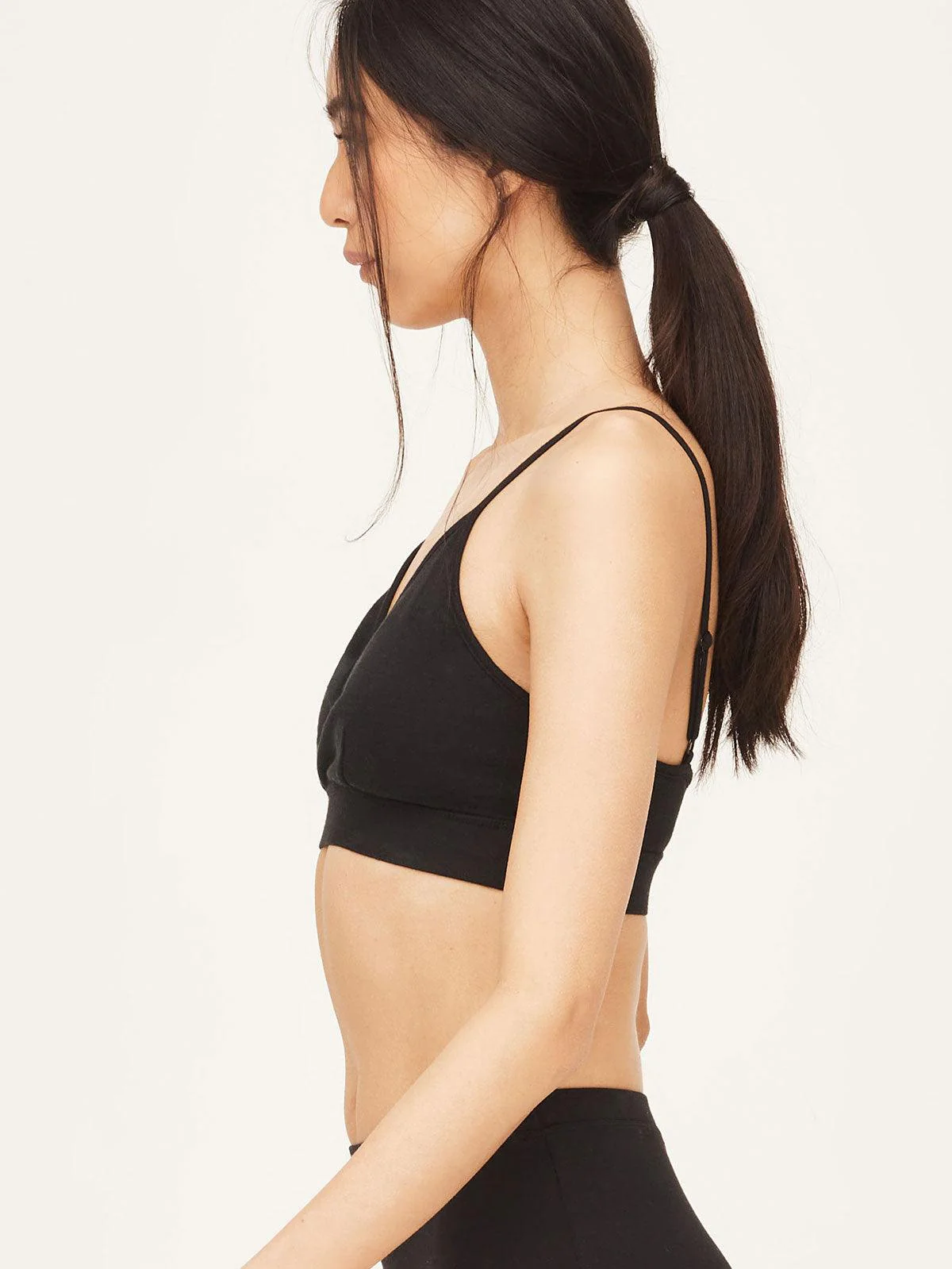 Organic Cotton Jersey Triangle Bralette - Flockneti