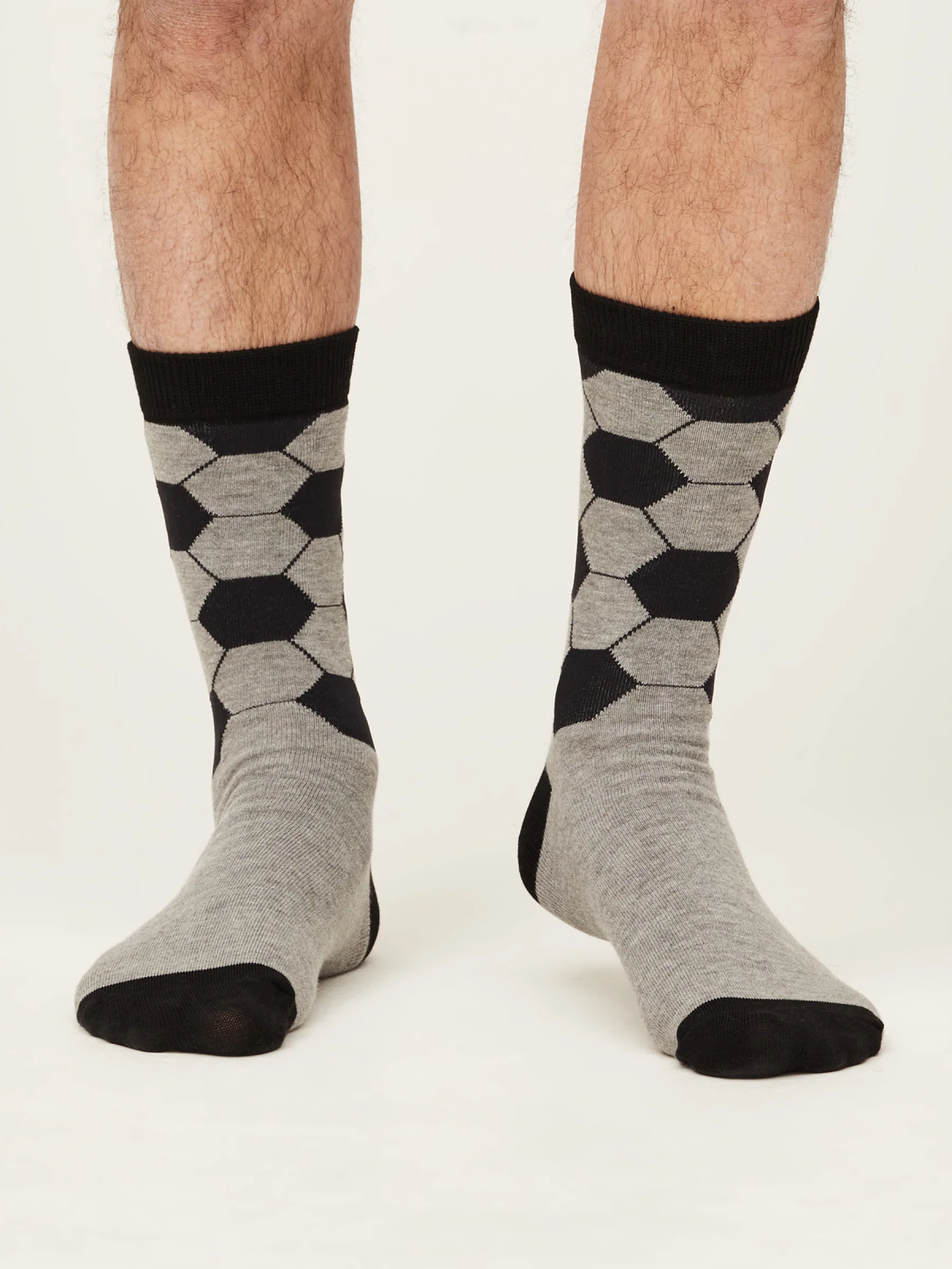 Football Socks In A Bag - Grey Marle - Flockneti