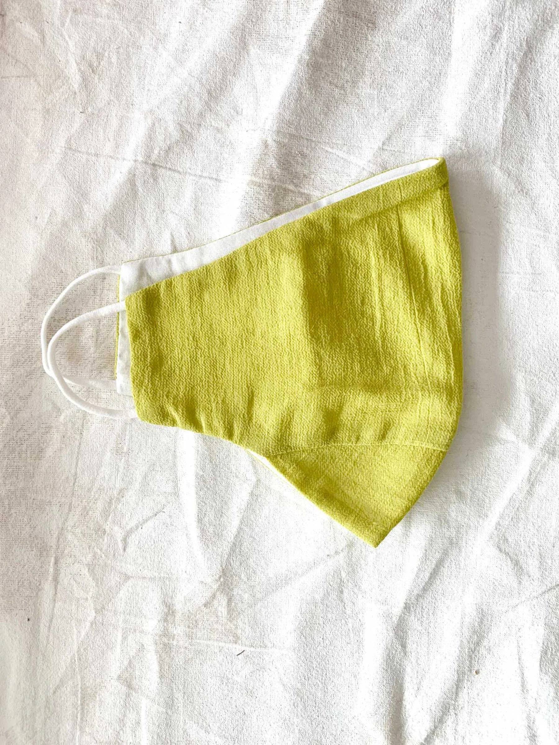 Organic Cotton Printed Face Mask - Winnie Green - Flockneti