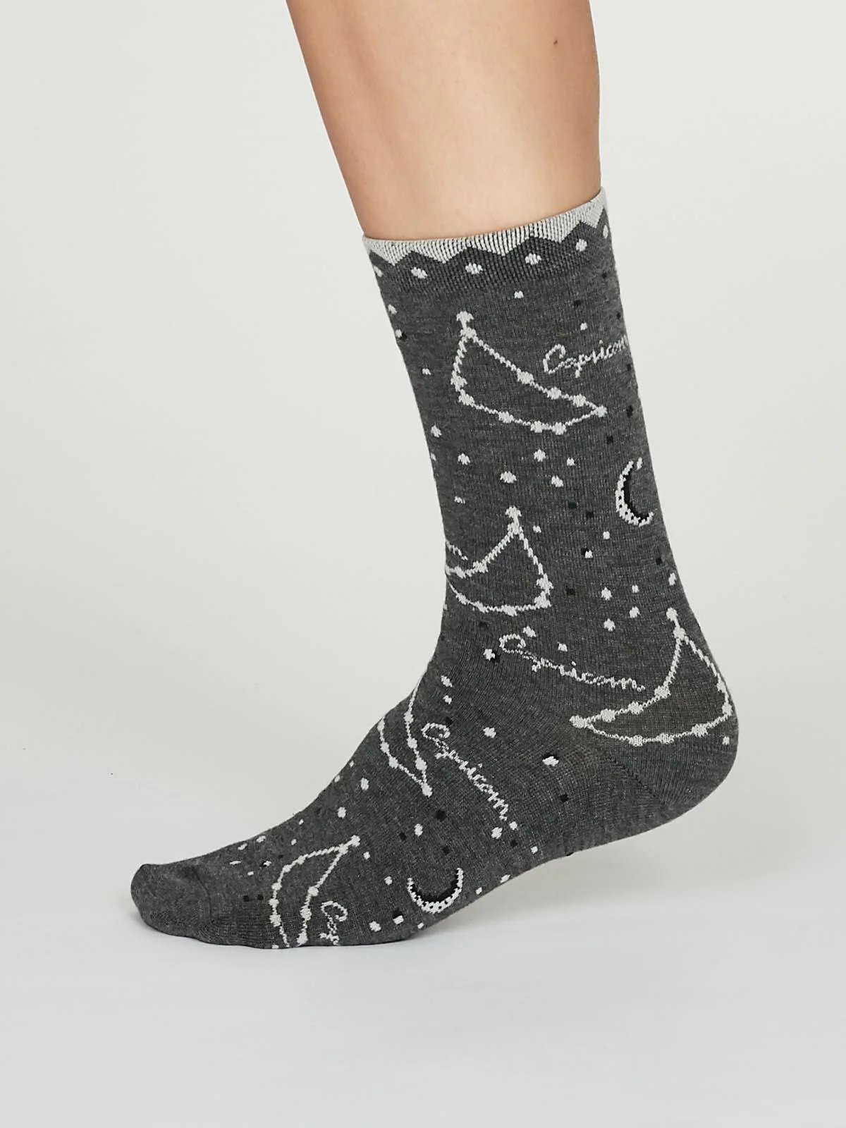 Capricorn Zodiac Bamboo Organic Cotton Horoscope Star Sign Socks - Flockneti