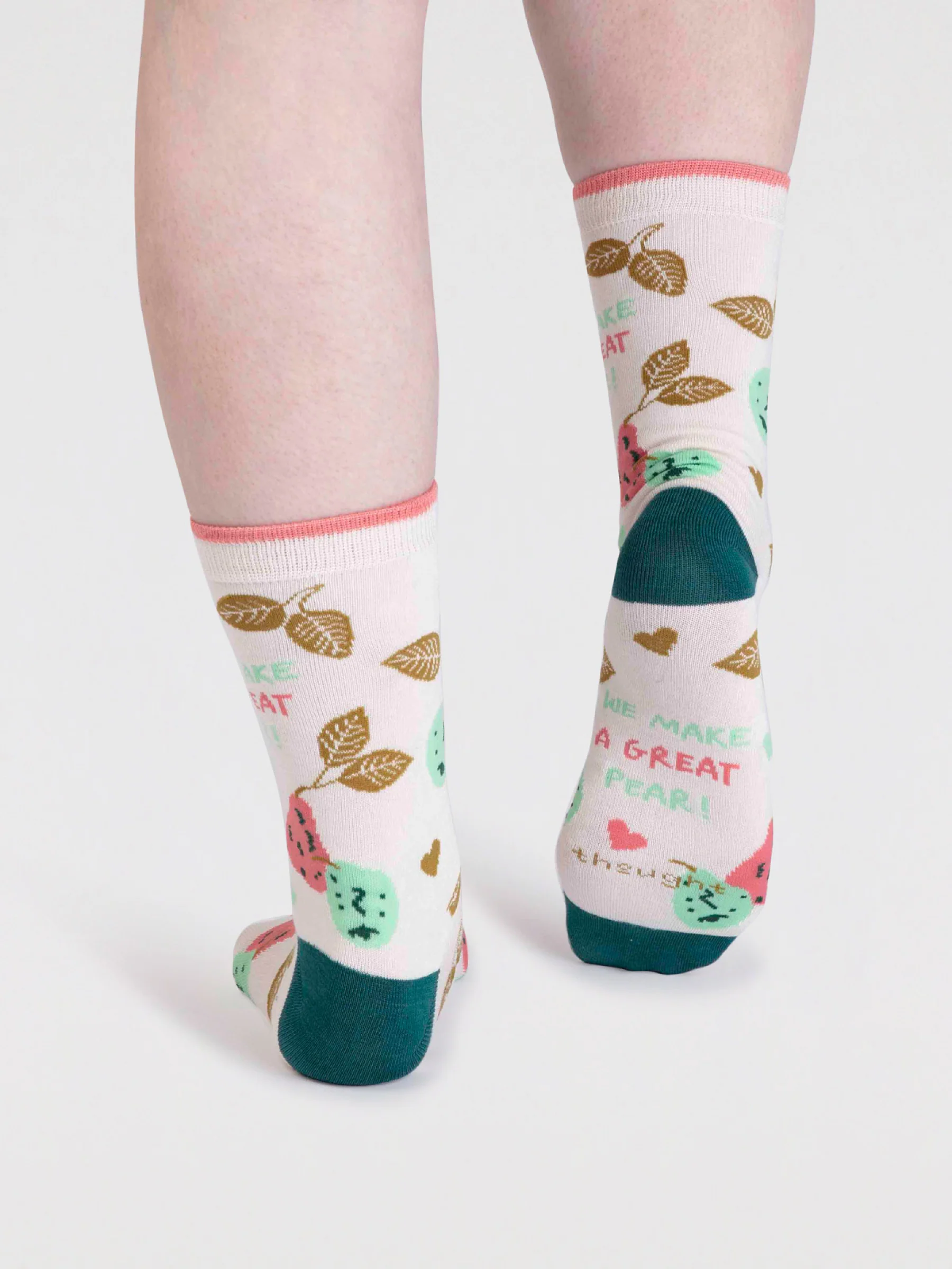 Semira Bamboo Pear Sock In A Bag - Stone White - Flockneti