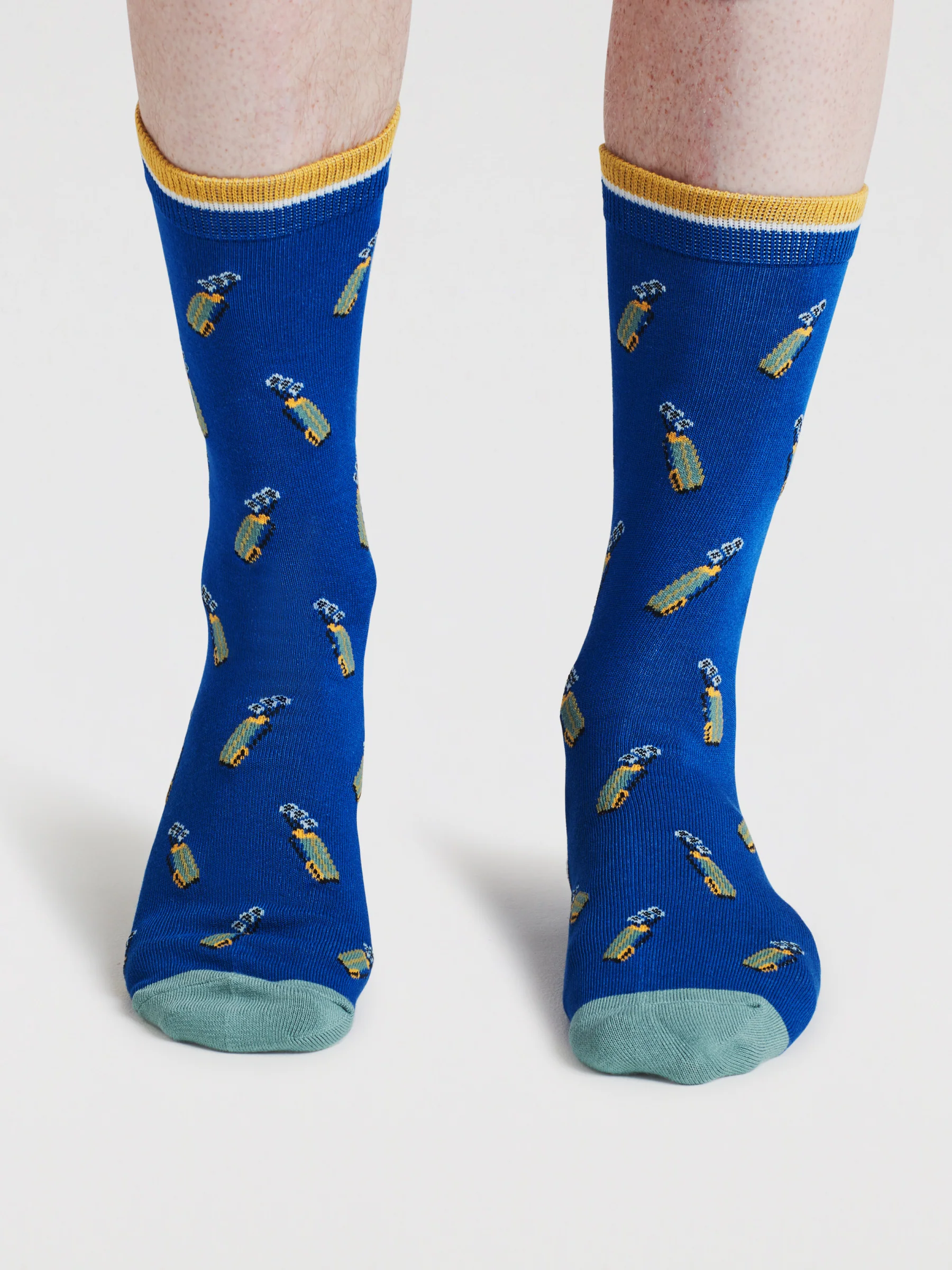 Kinley Golf Bamboo 2 Socks Gift Bag - Caper Green - Flockneti