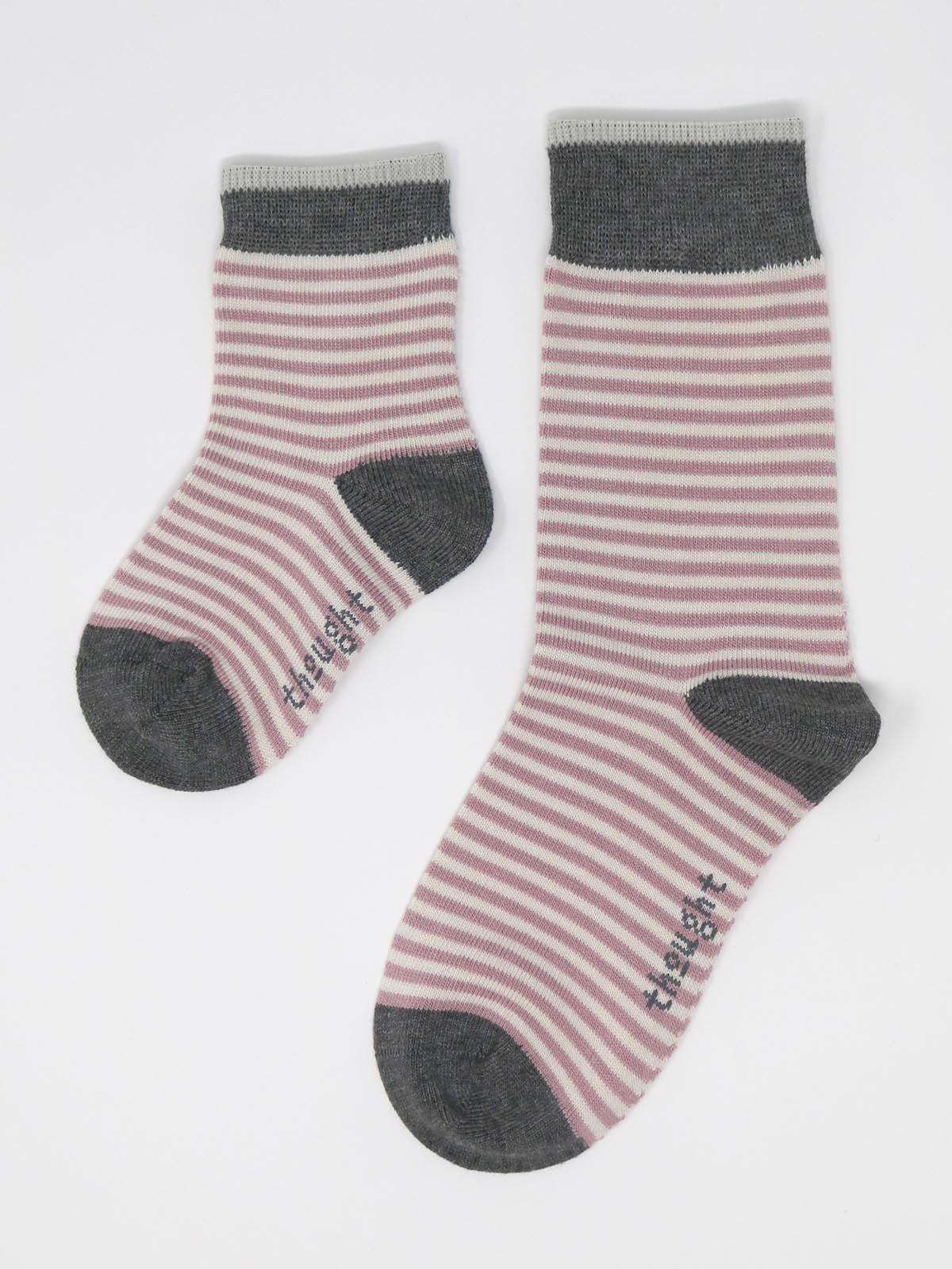 Rose Bamboo Baby Spot & Stripe Socks Gift - Flockneti