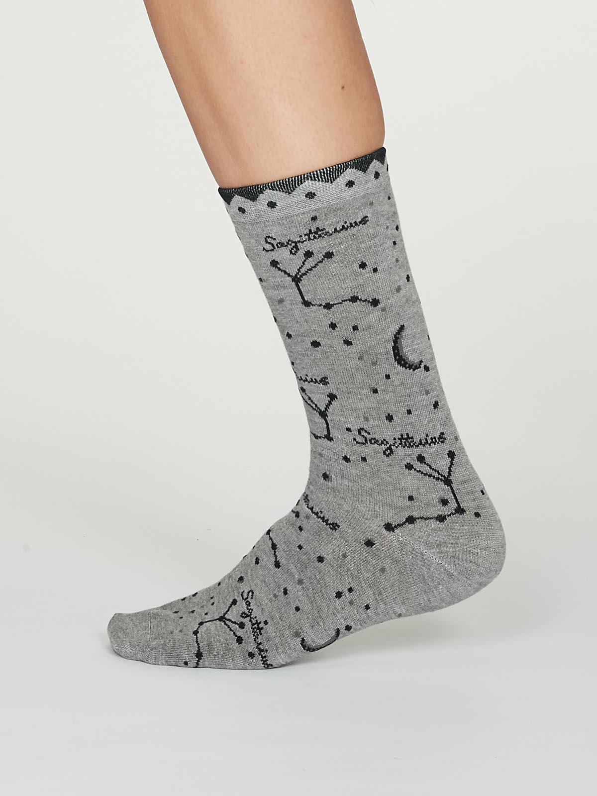 Sagittarius Zodiac Bamboo Organic Cotton Horoscope Star Sign Socks - Flockneti