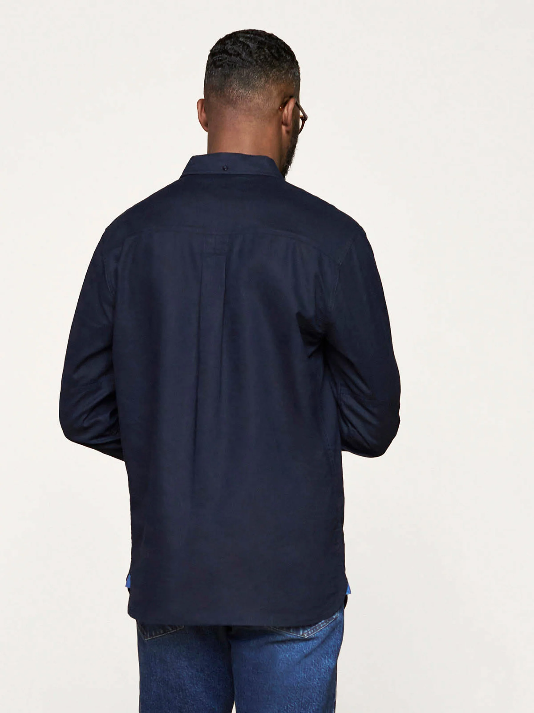 Grayson Long Sleeve Shirt - Navy - Flockneti