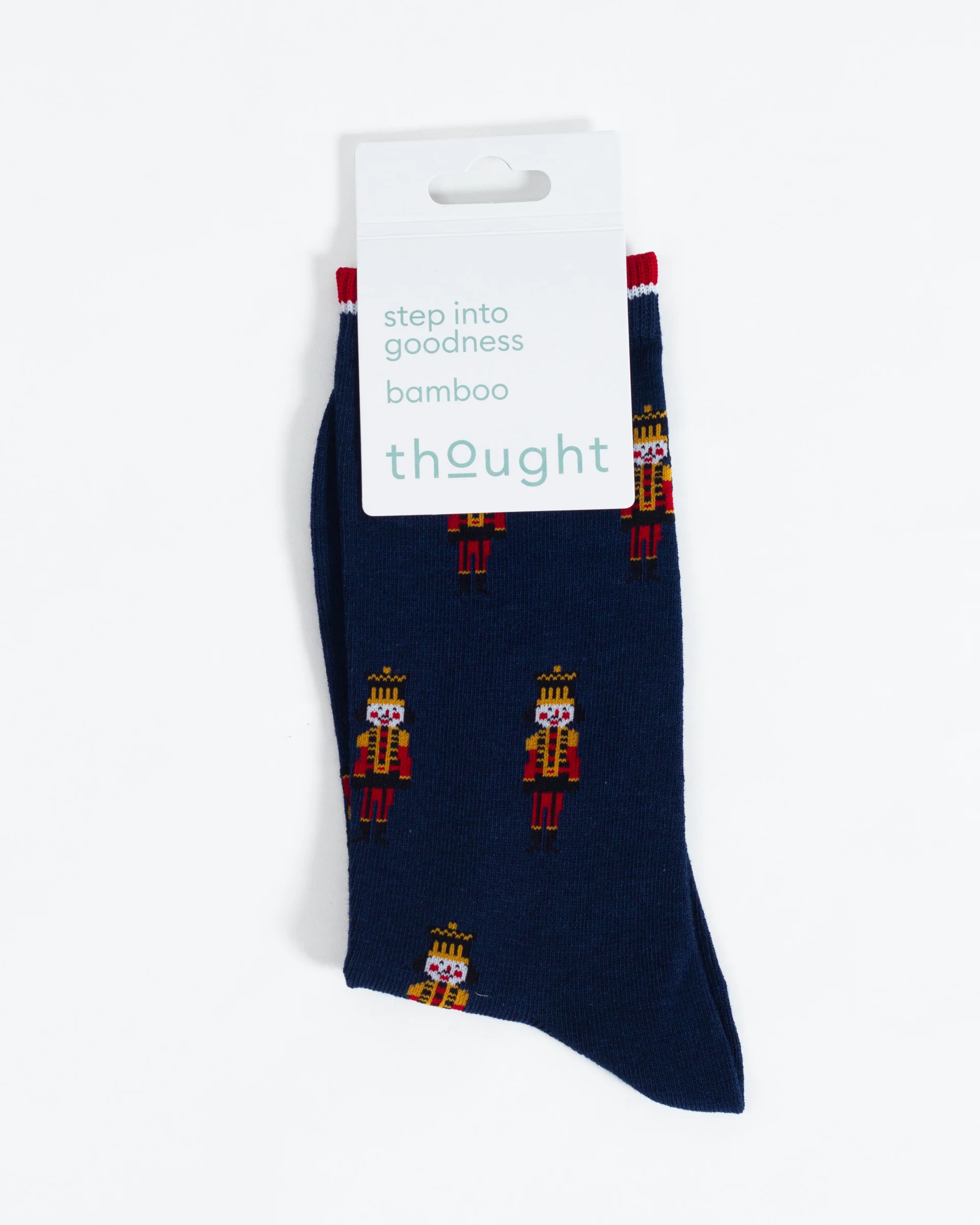 Christmas Nutcracker Bamboo Socks - Navy - Flockneti