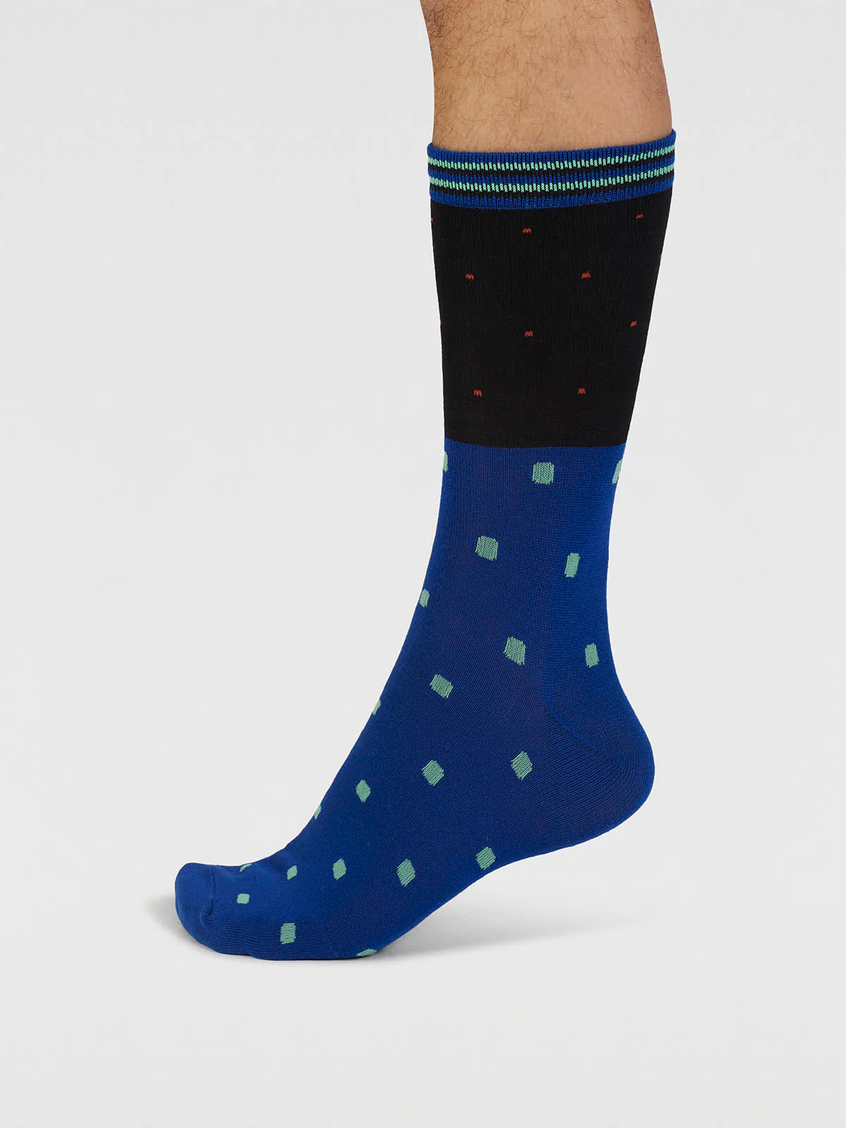 Rowan Spot Bamboo Socks - Black - Flockneti