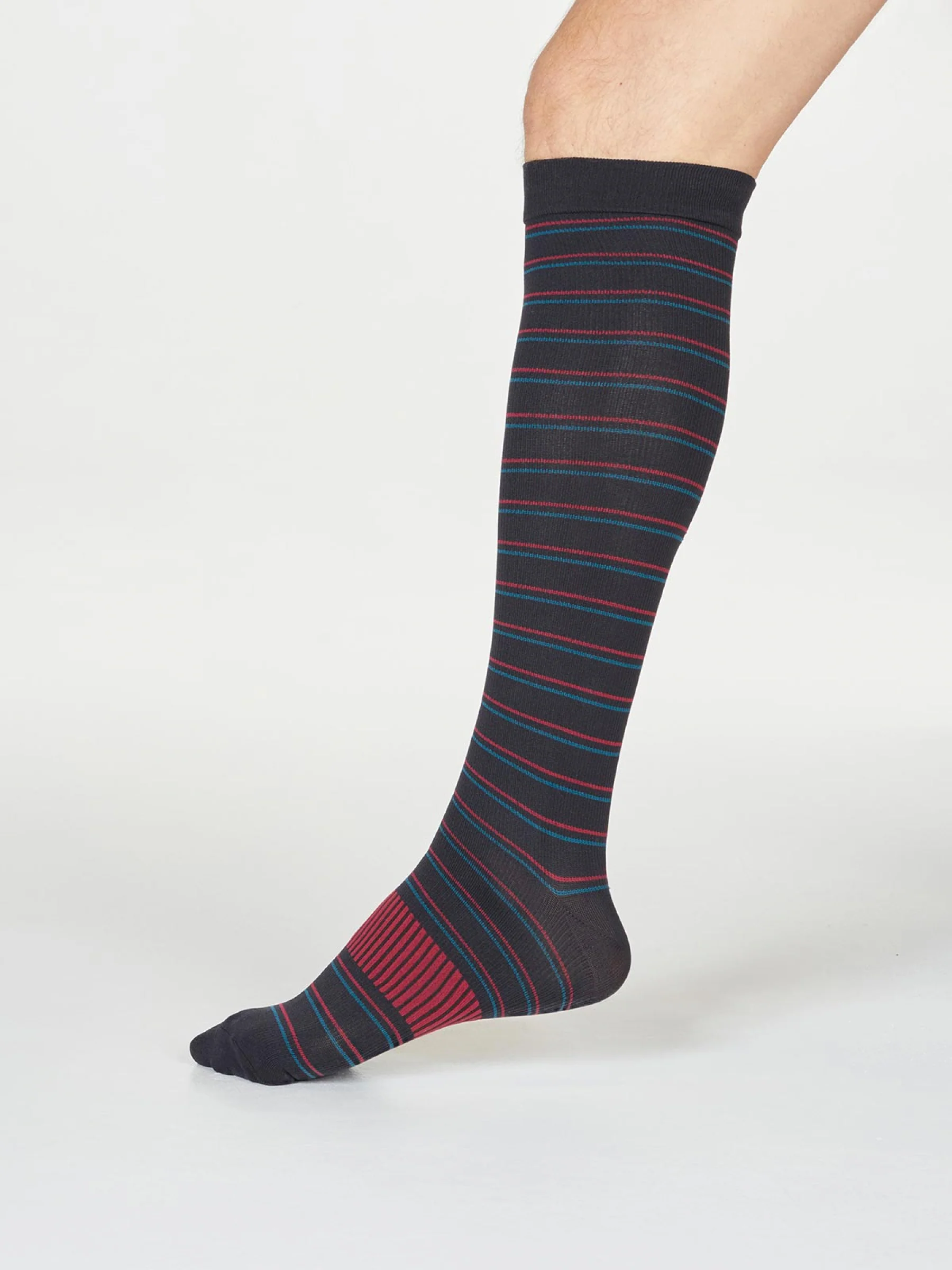 PERRY STRIPE FLIGHT SOCKS - WINE RED - Flockneti