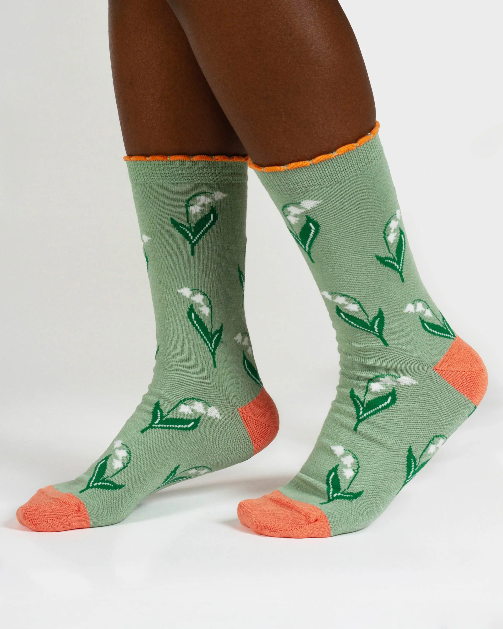 Womens May Birth Flower Sock - Lily - Flockneti