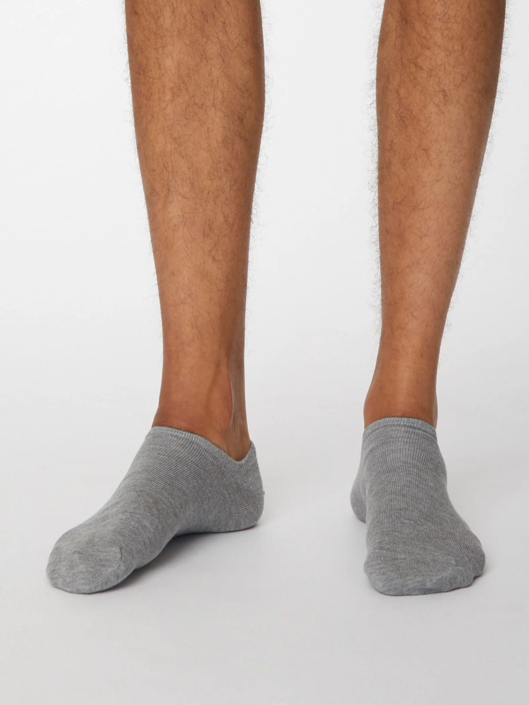 Ashley Trainer Socks - Mid Grey Marle - Flockneti