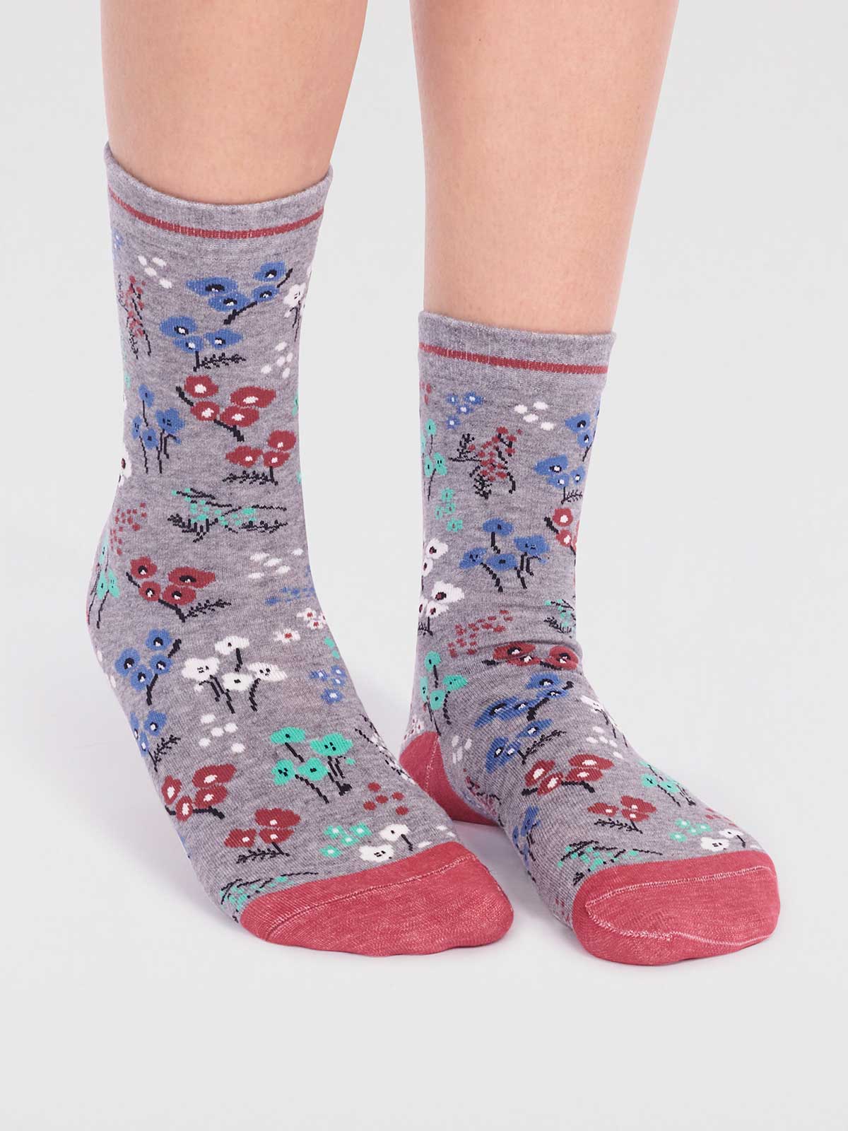 Fiona Organic Cotton Afternoon Tea Sock Box - Multi - Flockneti