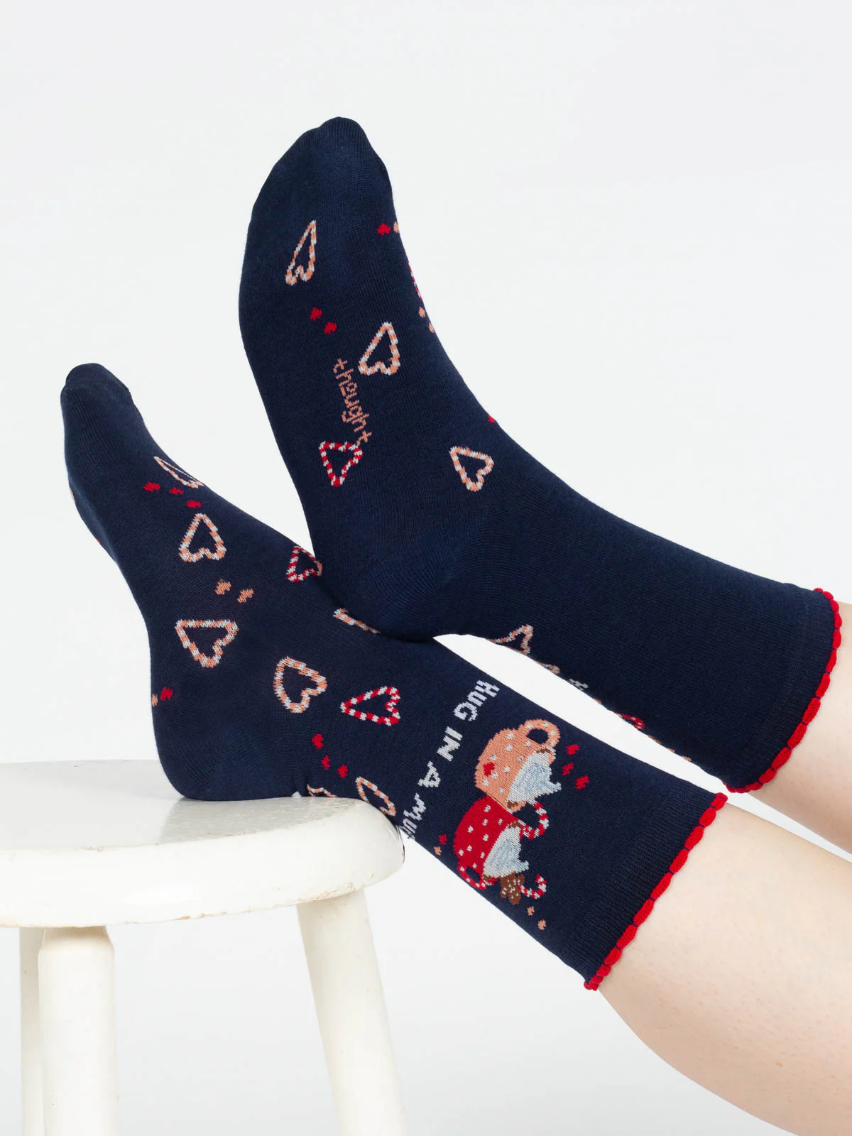 Hug in a Mug Bamboo 2 Socks in a Bag - Green - Flockneti