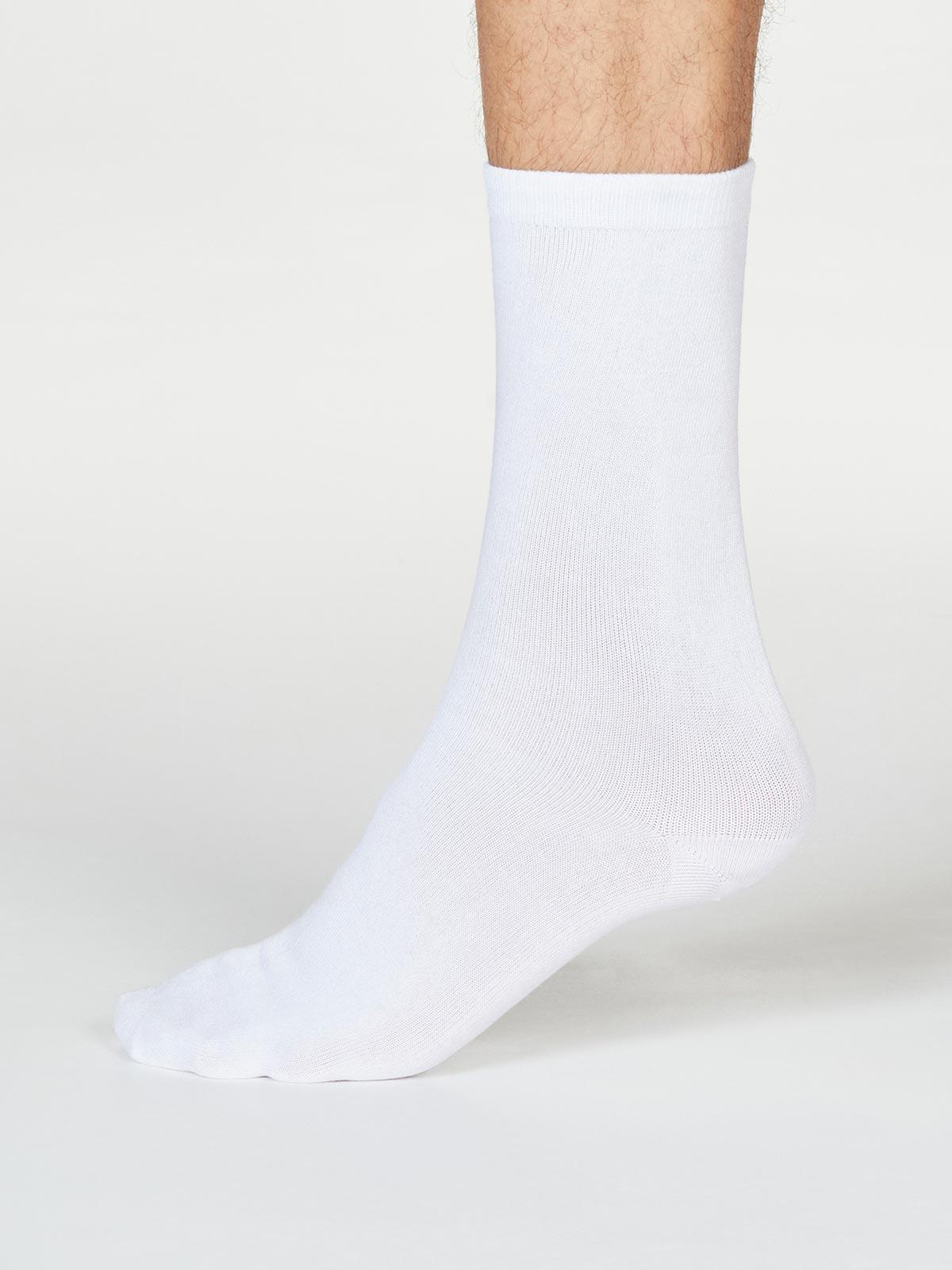 Jimmy Bamboo Organic Cotton Blend Plain Socks - Flockneti