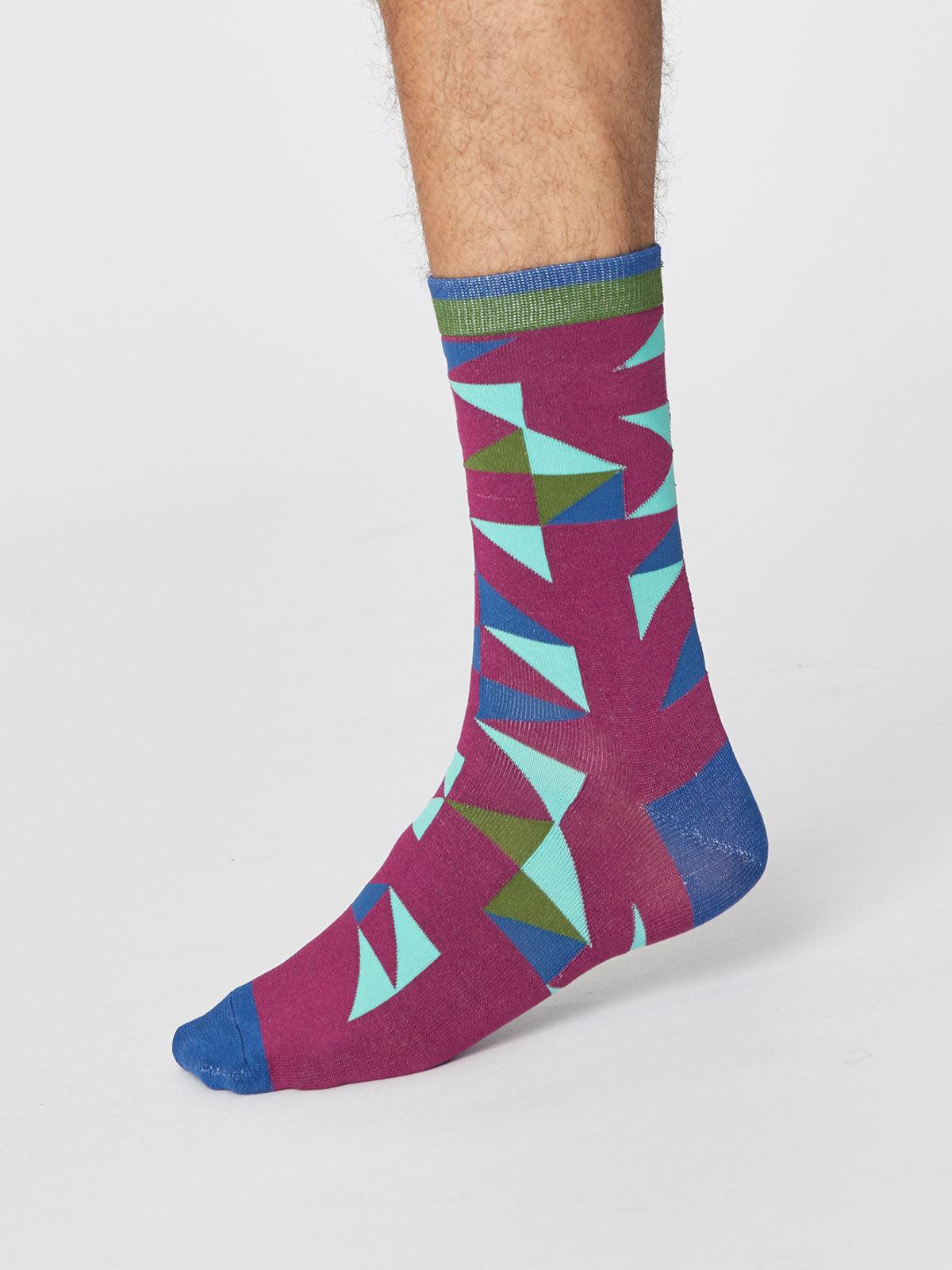 Triangle Socks - Beetroot - Flockneti