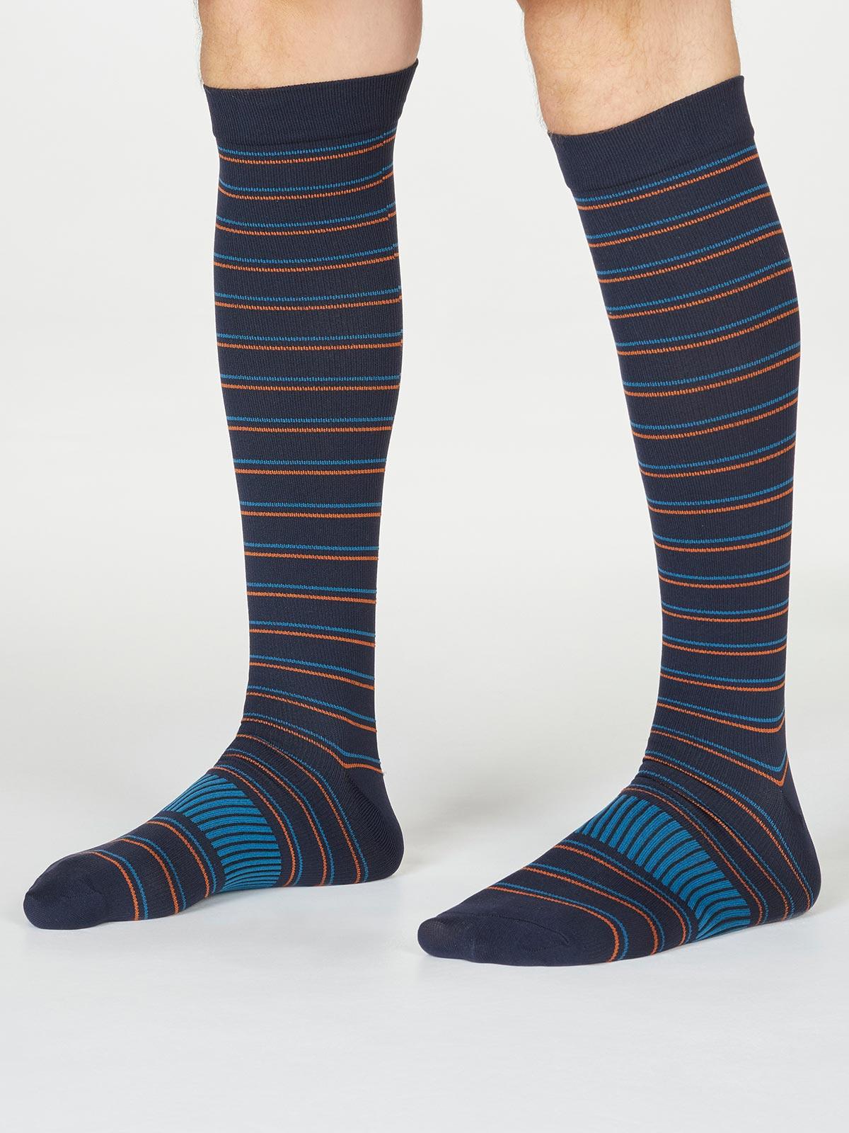 PERRY STRIPE FLIGHT SOCKS - NAVY - Flockneti