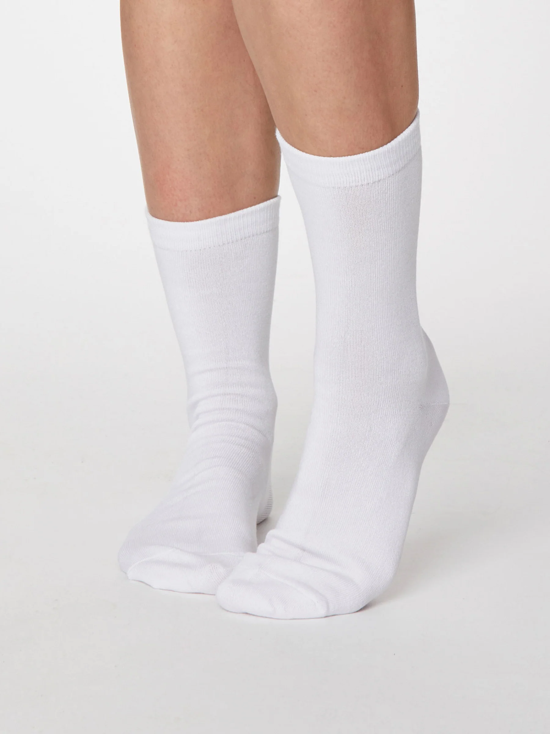 Solid Jackie Socks - White - Flockneti