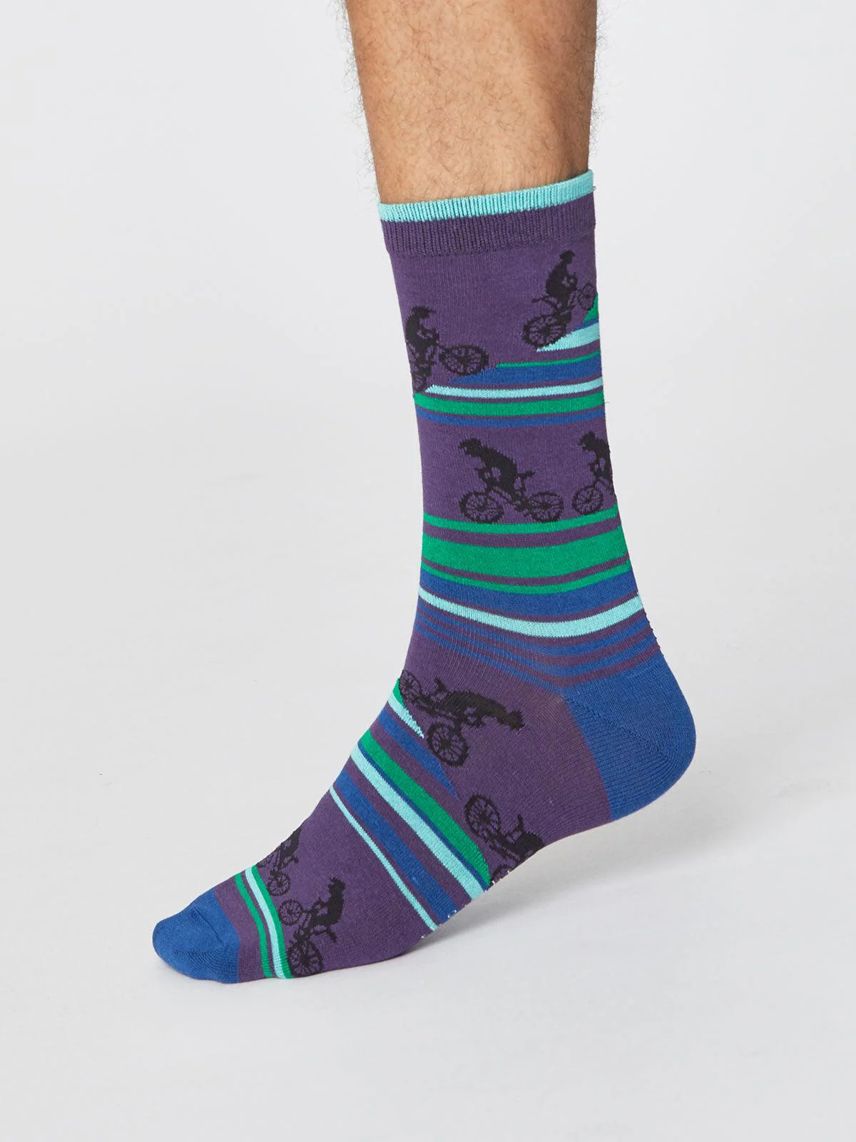 UPHILL BICYCLE SOCKS - PLUM - Flockneti