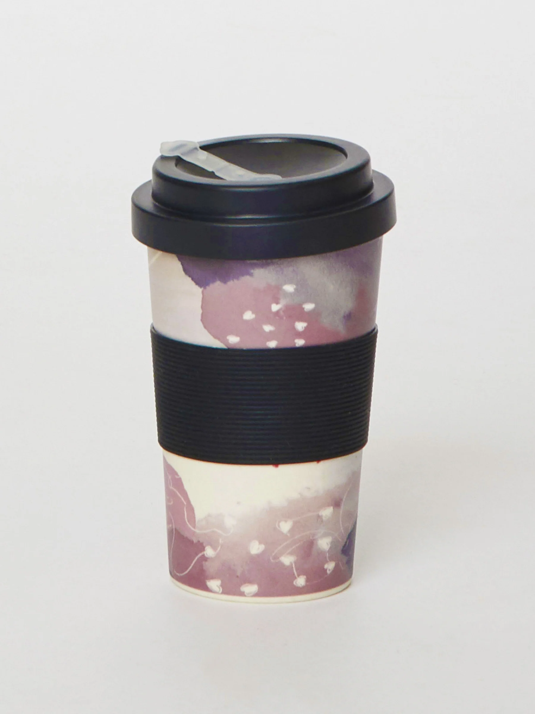 Hearts Bamboo Cup - Pink - Flockneti