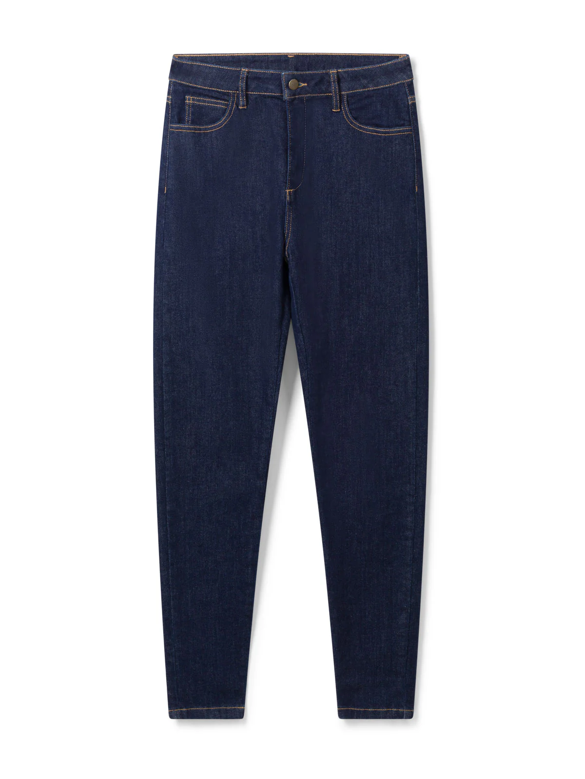 Essential Organic Cotton Skinny Jeans - Dark Indigo Blue - Flockneti