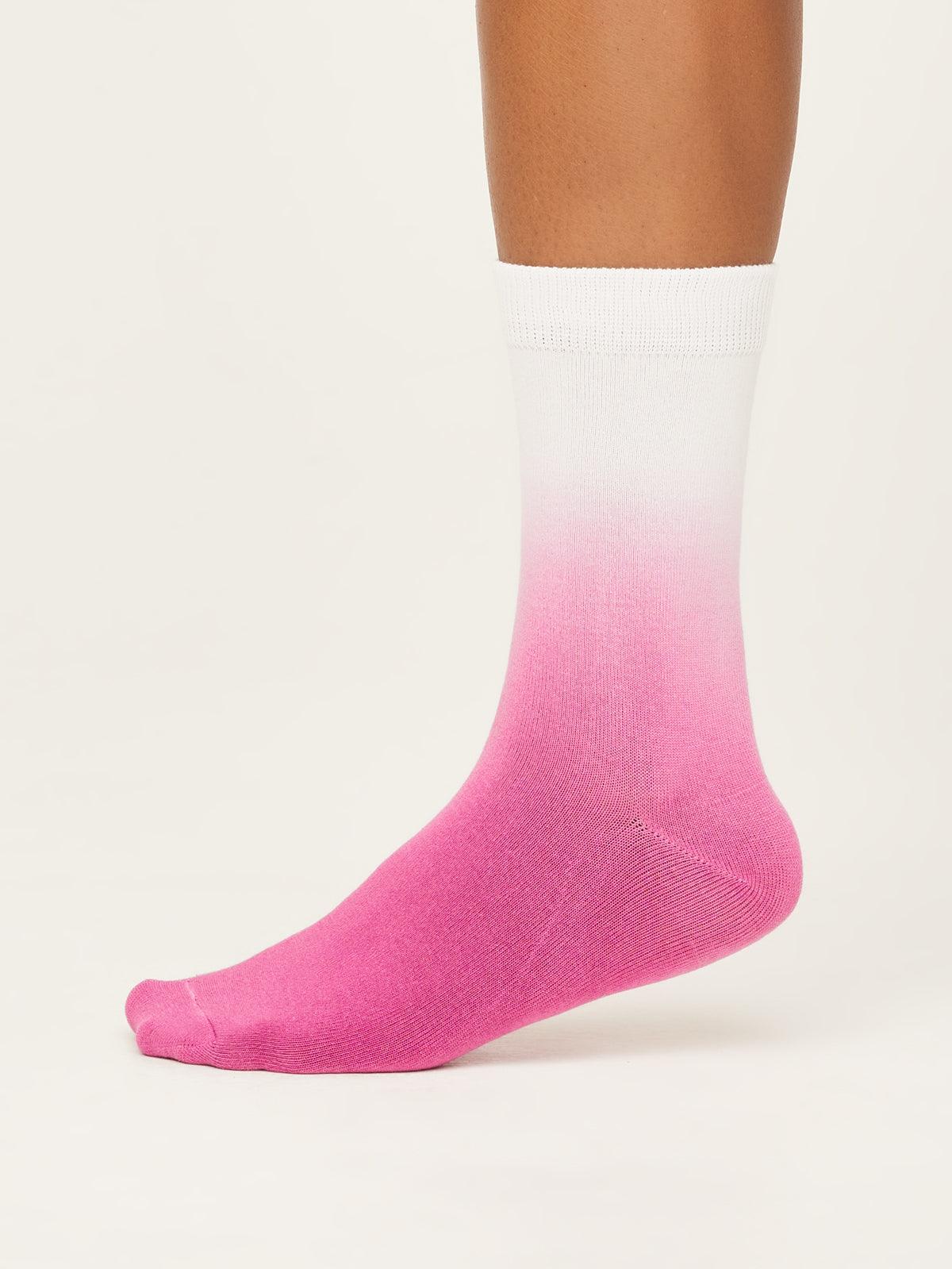 Dip Dye Socks - Magenta Pink - Flockneti