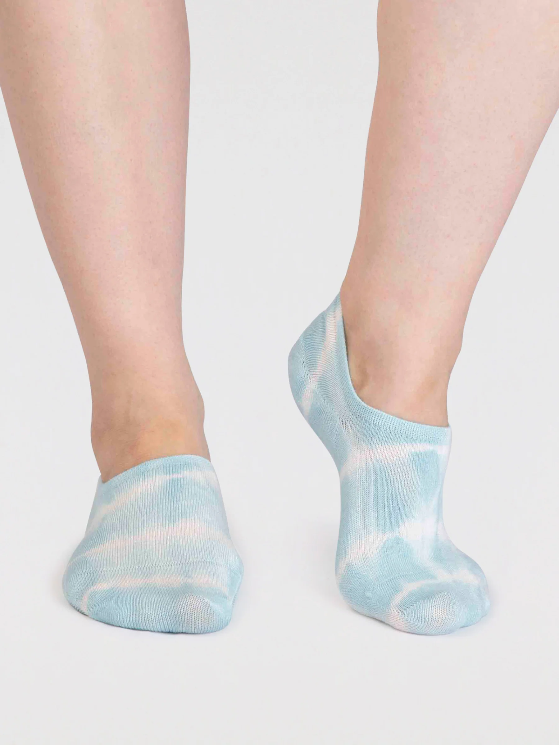 Anca Bamboo Tie Dye No-Show Socks - Blue - Flockneti