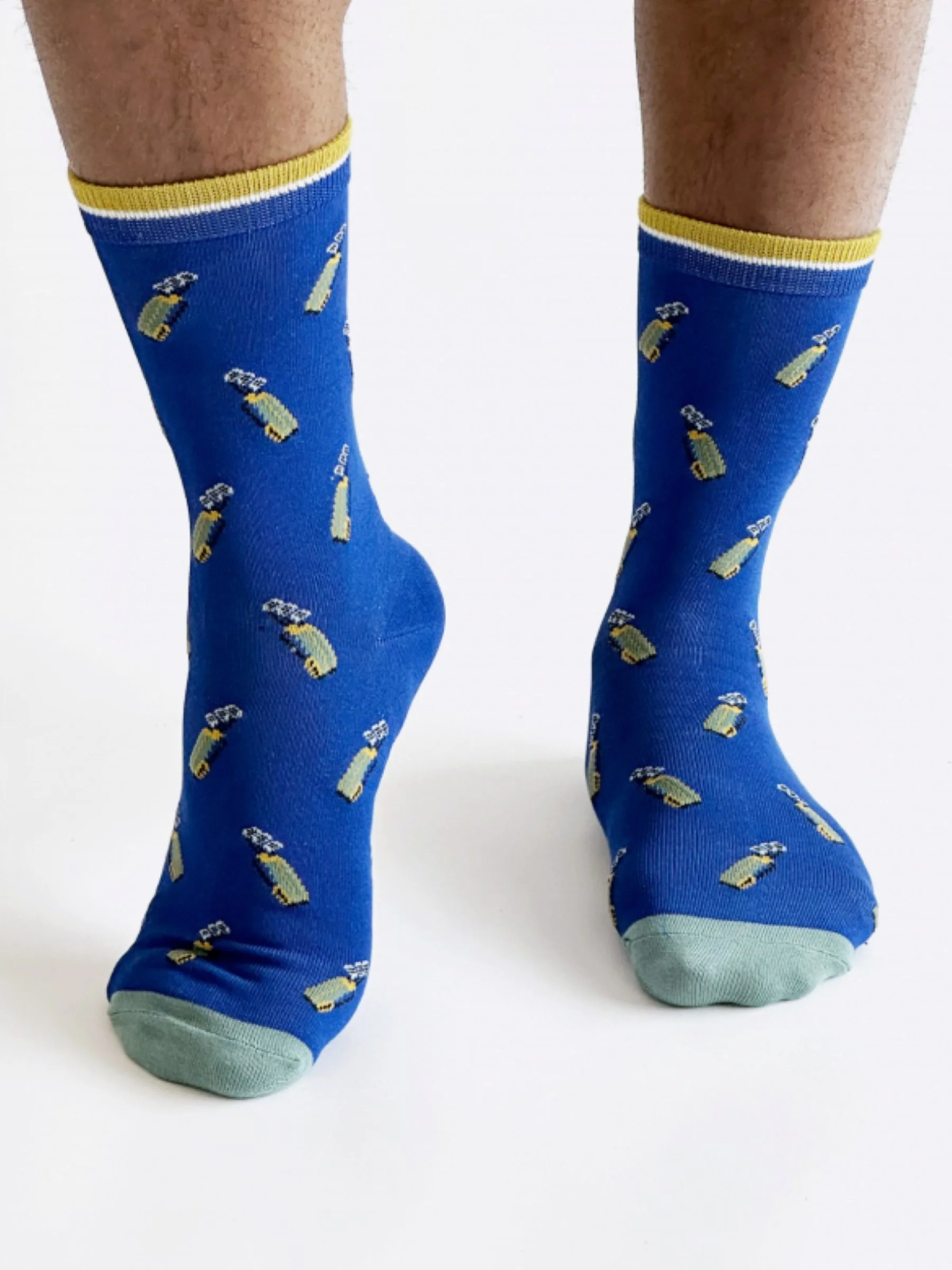 Keane Golf Bamboo Socks - Dusky Blue - Flockneti