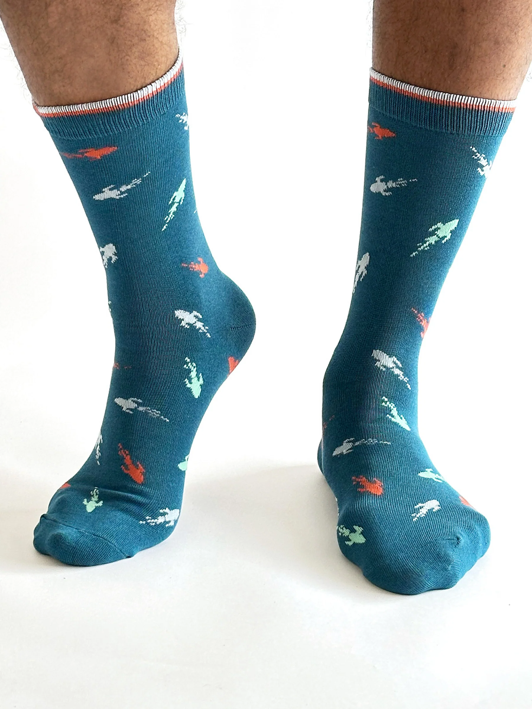 Cielo Space Bamboo Socks - Steel Blue - Flockneti