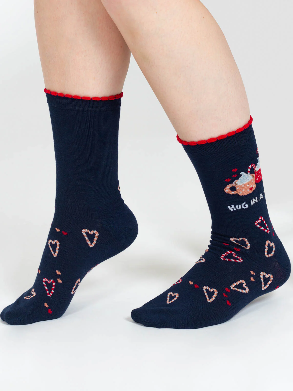 Hug in a Mug Bamboo 2 Socks in a Bag - Green - Flockneti