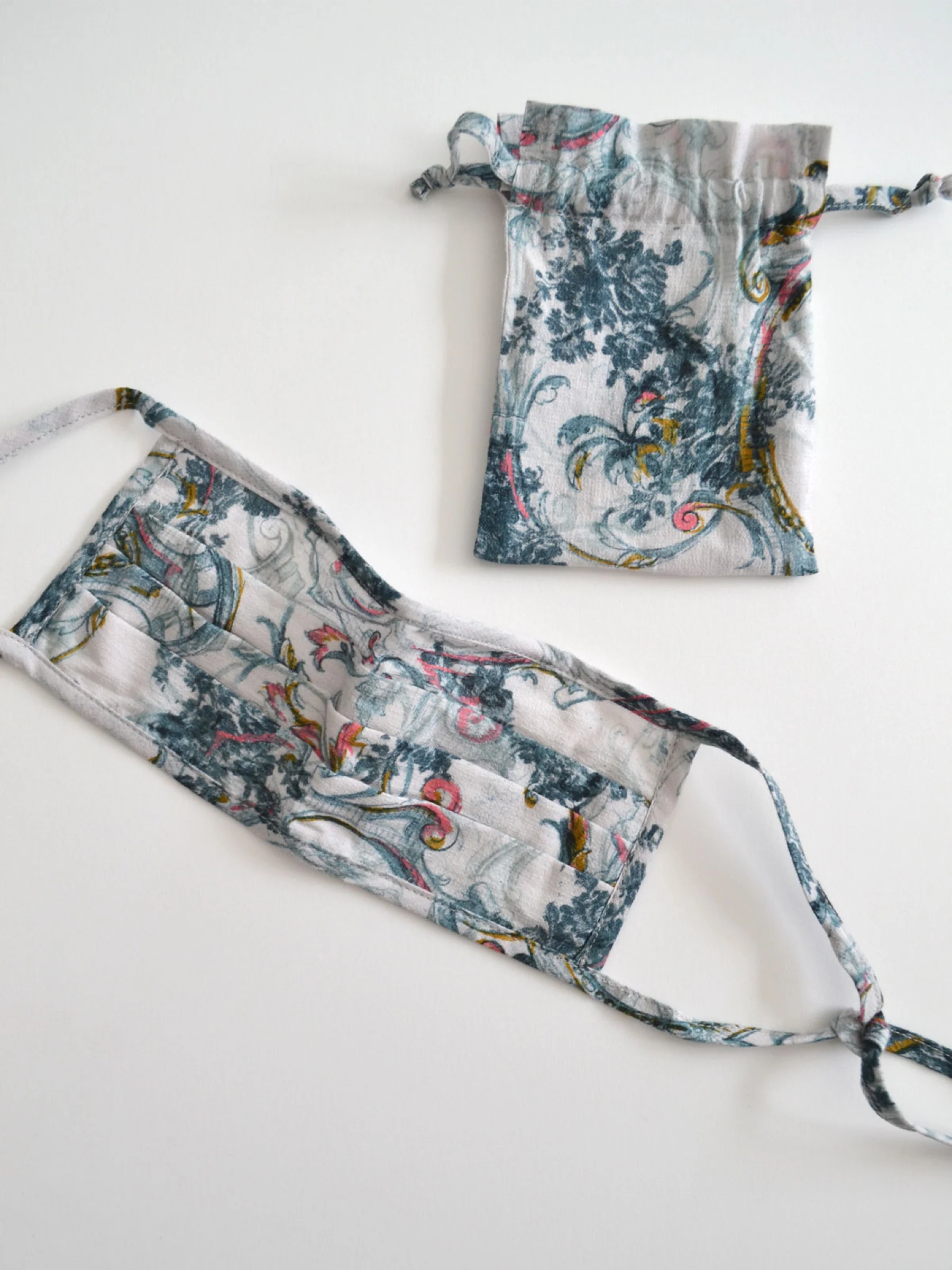 Organic Cotton Non-Medical Face Mask - Anzio Floral Multi - Flockneti