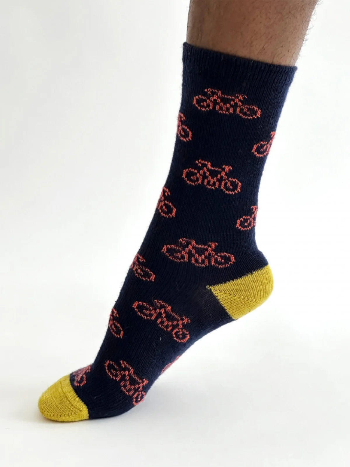 Erskine Bike Wool Socks - Navy - Flockneti