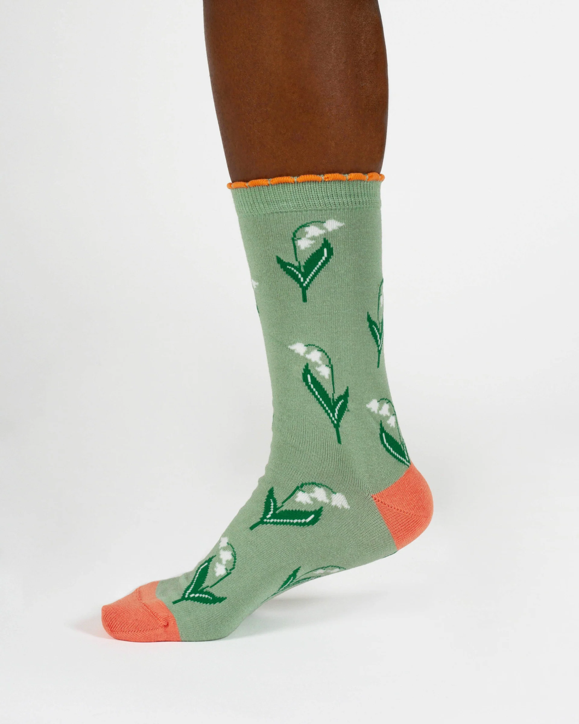 Womens May Birth Flower Sock - Lily - Flockneti