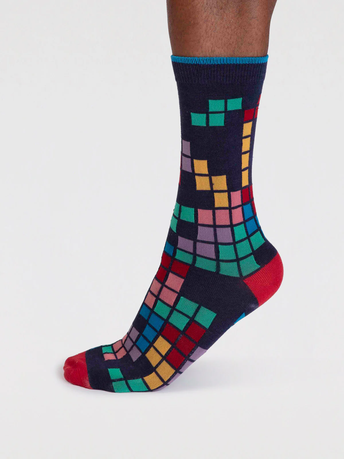 Lucas Bamboo Arcade Socks. - Indigo Blue - Flockneti