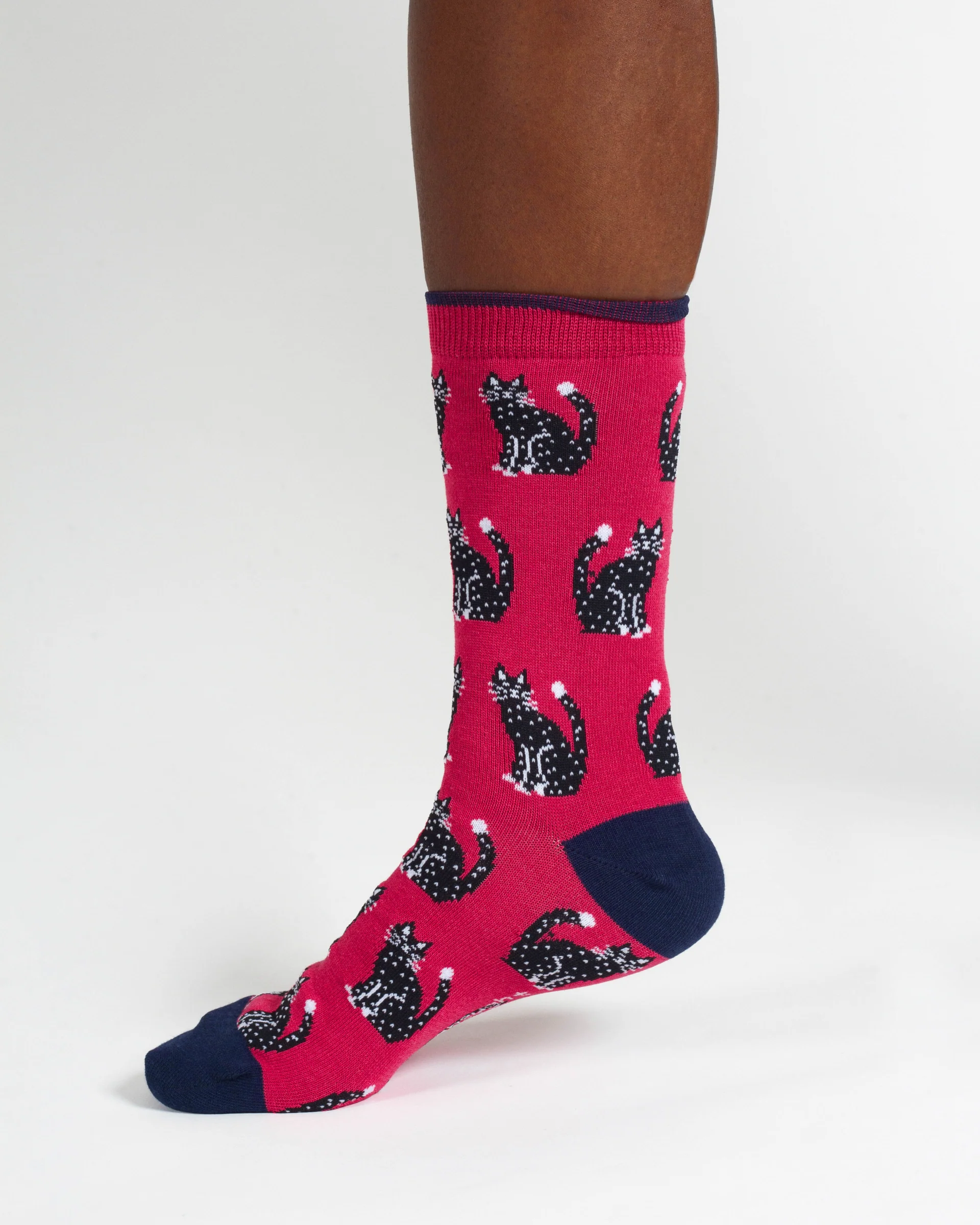 Purrfect Bamboo 2 Socks in a Bag - Pink/Blue Multi - Flockneti