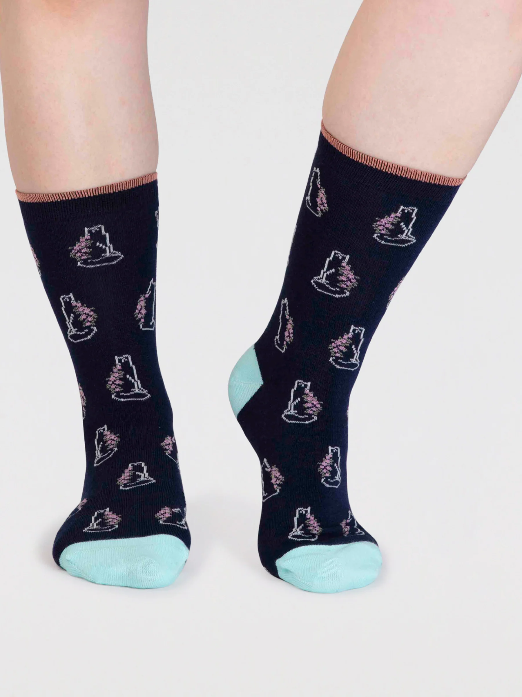 Kyrie Women's Bamboo Cats 3 Pack Socks - Multi - Flockneti