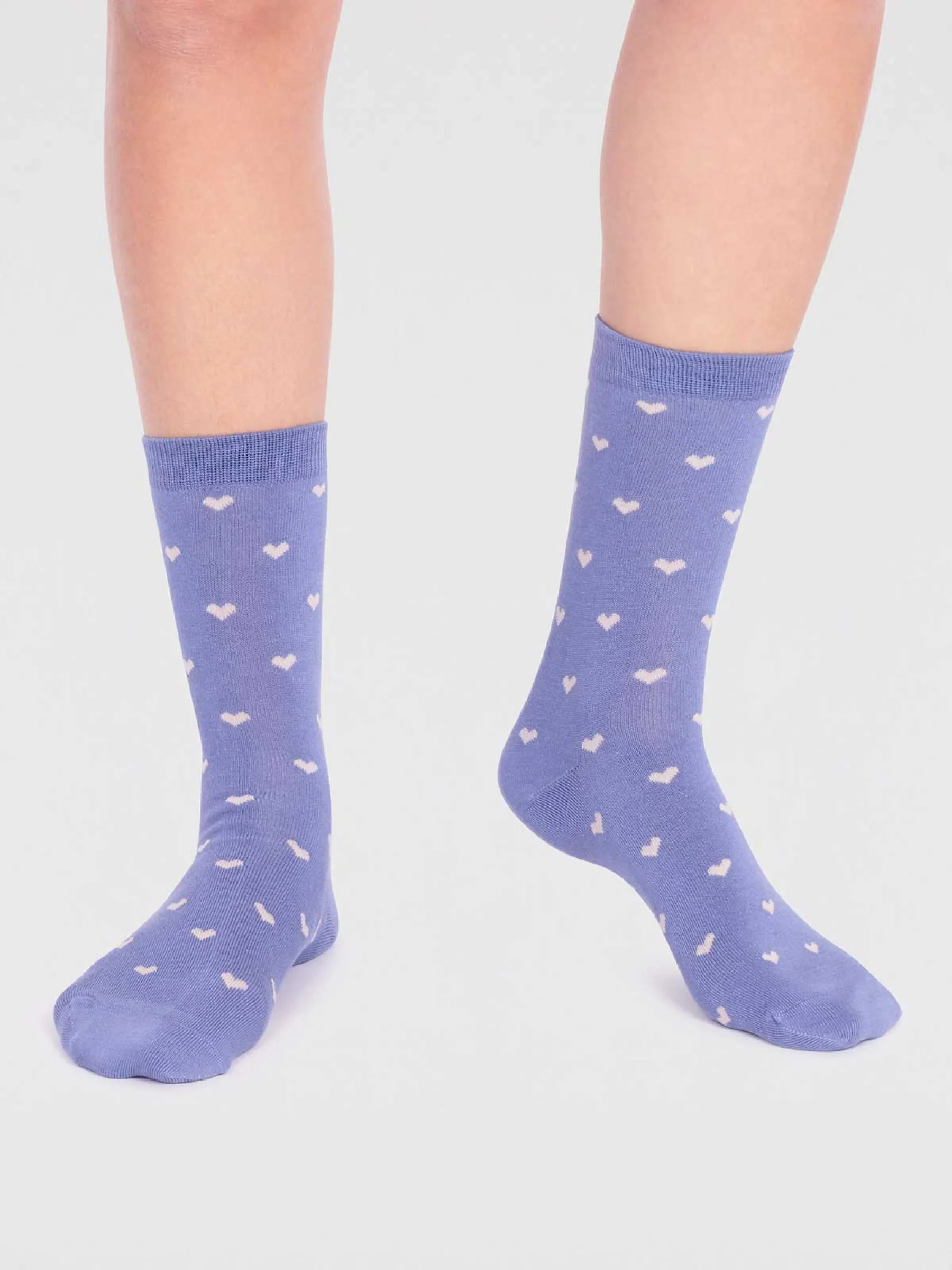 Evie Bamboo Heart 2 Pack Socks - Multi - Flockneti
