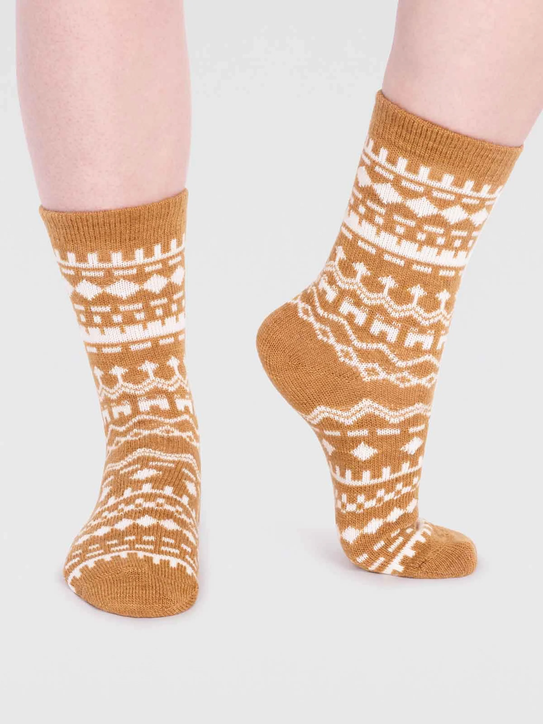 Archa Wool Sock - Straw Yellow - Flockneti