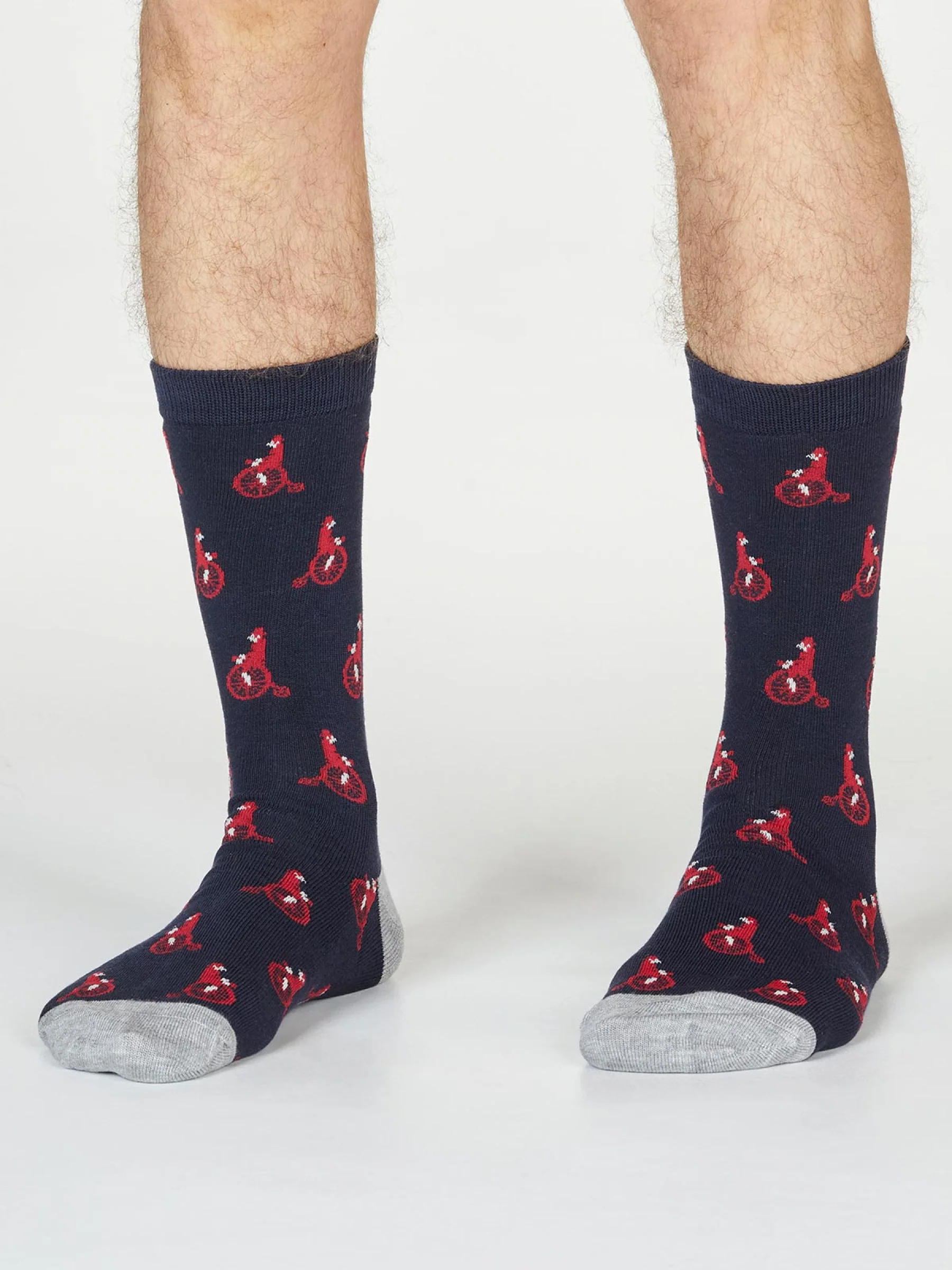 Ashton Bicycle Socks - Dark Navy - Flockneti