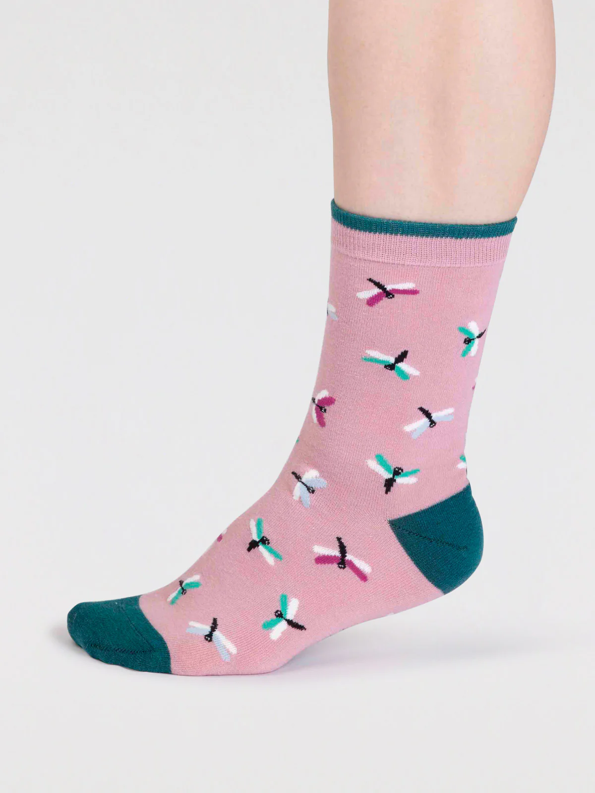 Cece Organic Cotton Bug Socks - Petal Pink - Flockneti